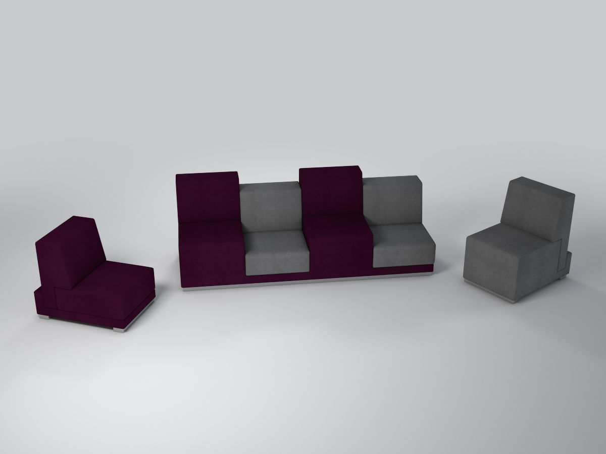 Sofa and Chair collection 3D model_42