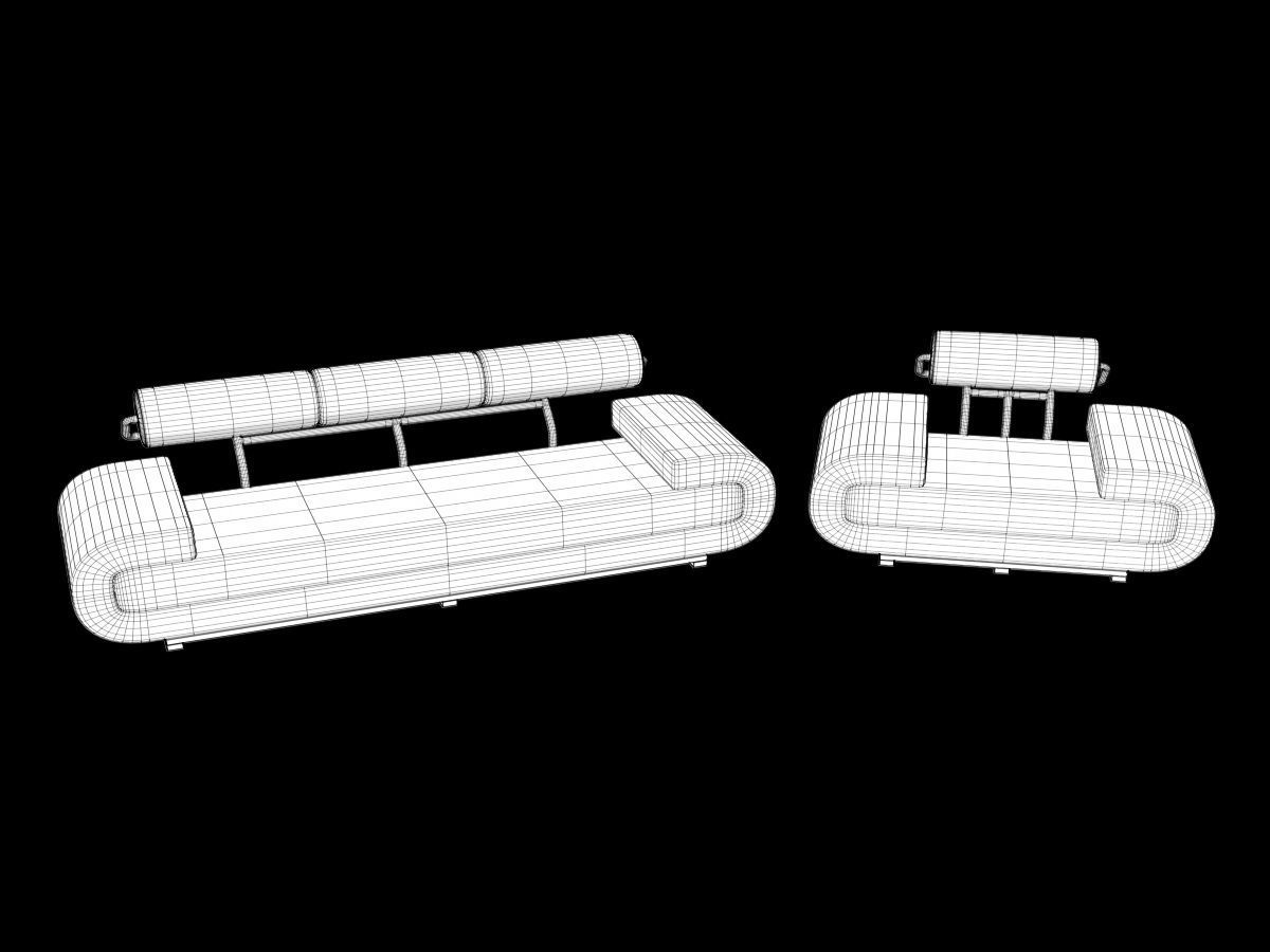 Sofa and Chair collection 3D model_37