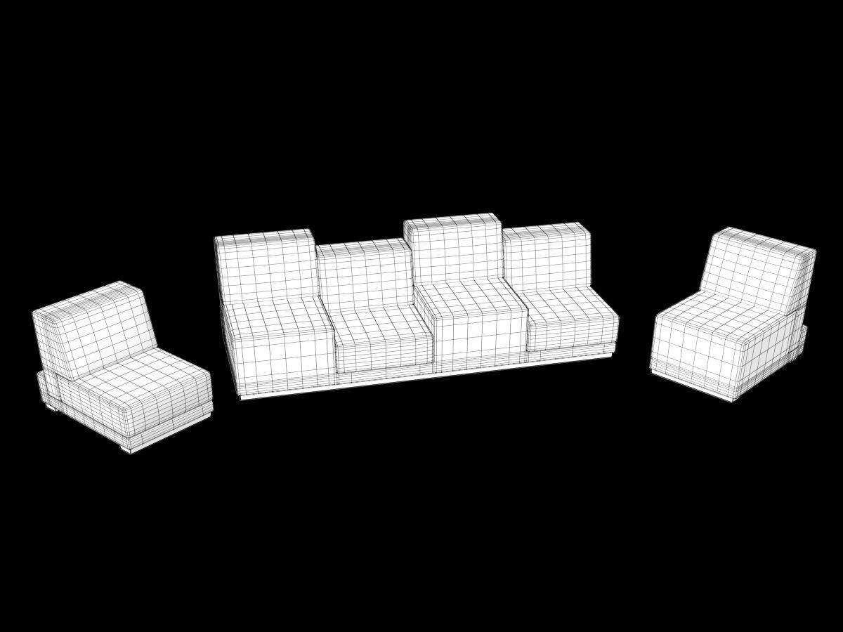 Sofa and Chair collection 3D model_45