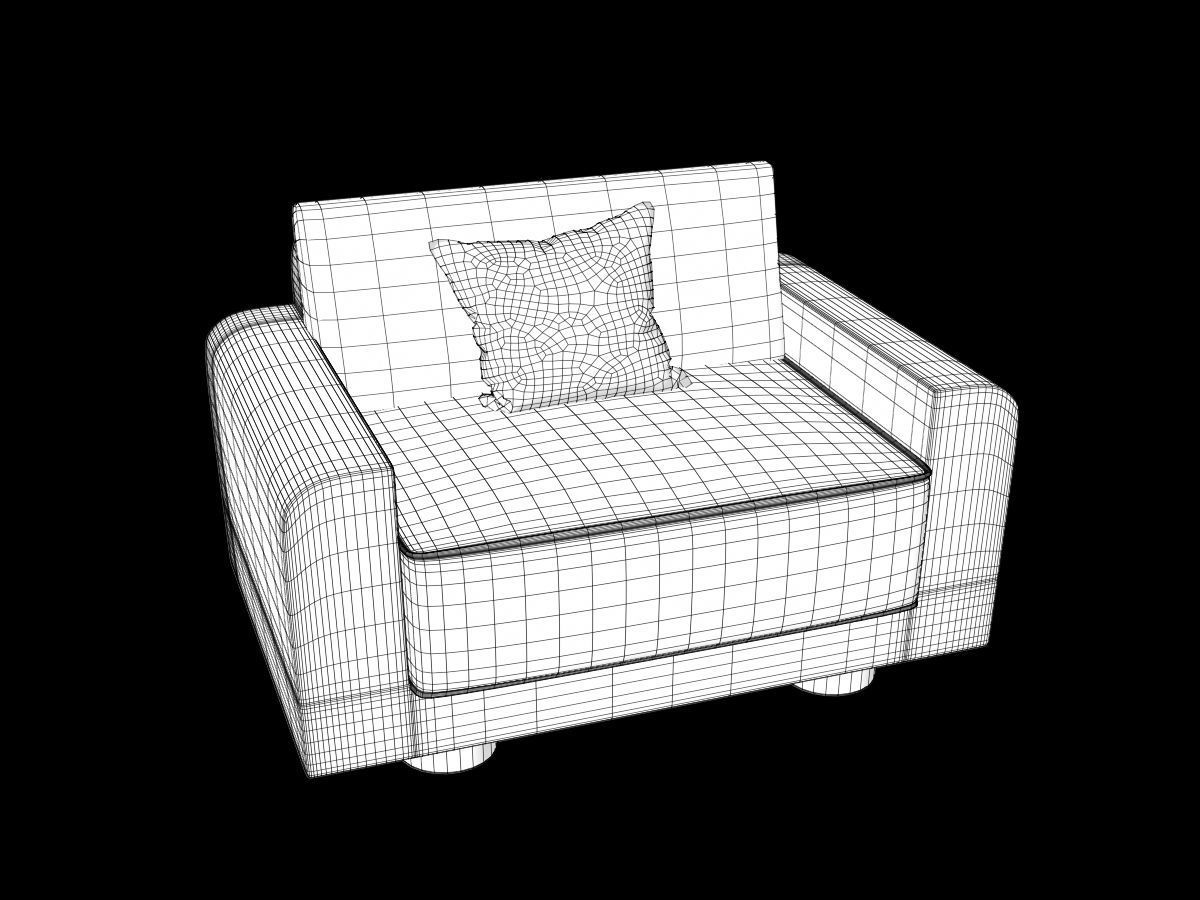 Sofa and Chair collection 3D model_8