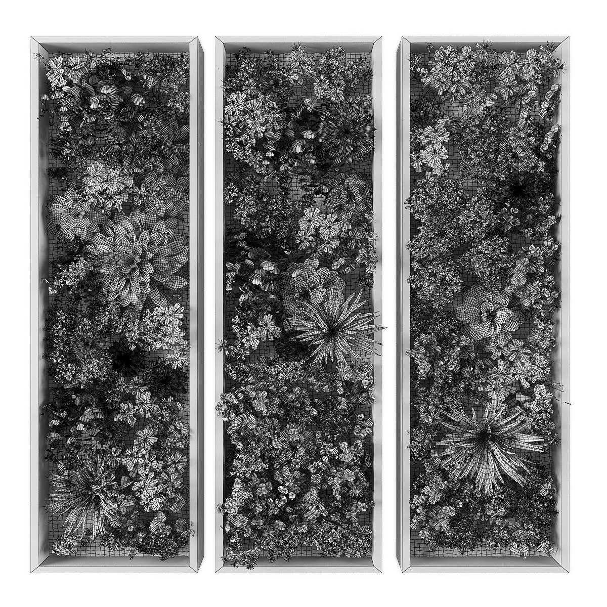 Vertical garden 273 Low-poly 3D model_1