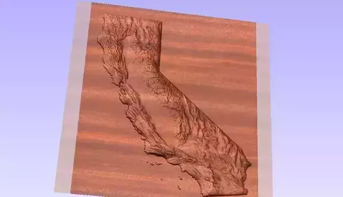 California depthmap stl