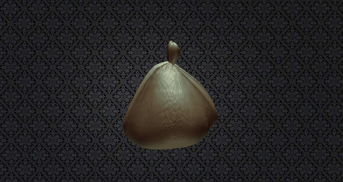3D sack - bag pear 3D model