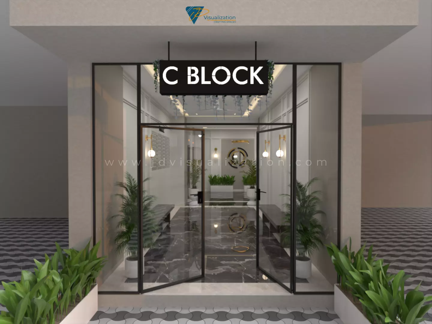 Entrance Lobby 3D model_5