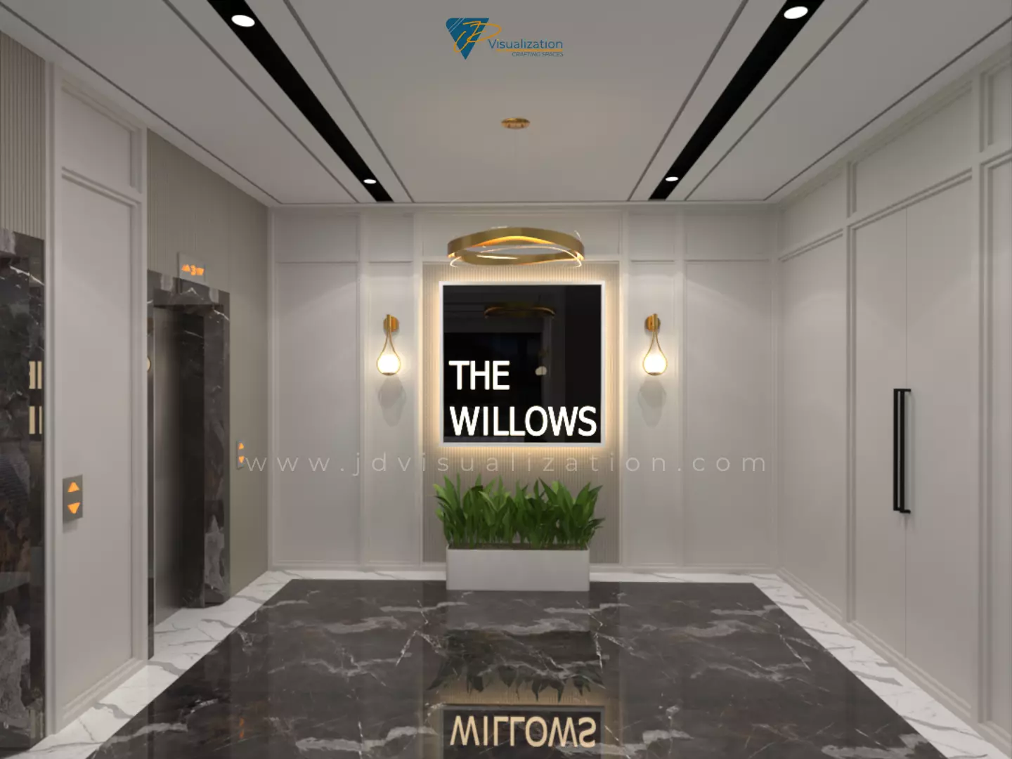 Entrance Lobby 3D model_6