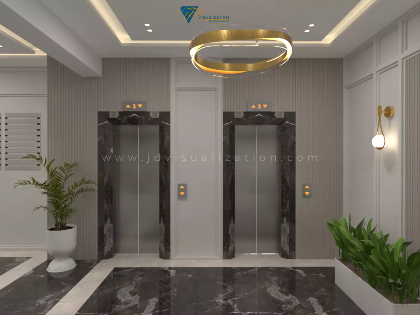 Entrance Lobby 3D model_8