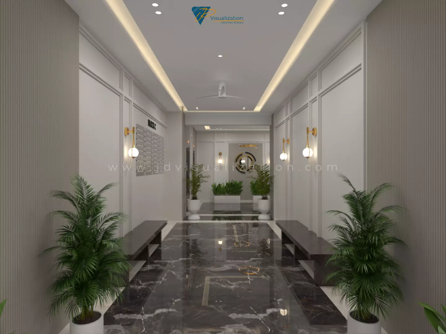 Entrance Lobby 3D model_2
