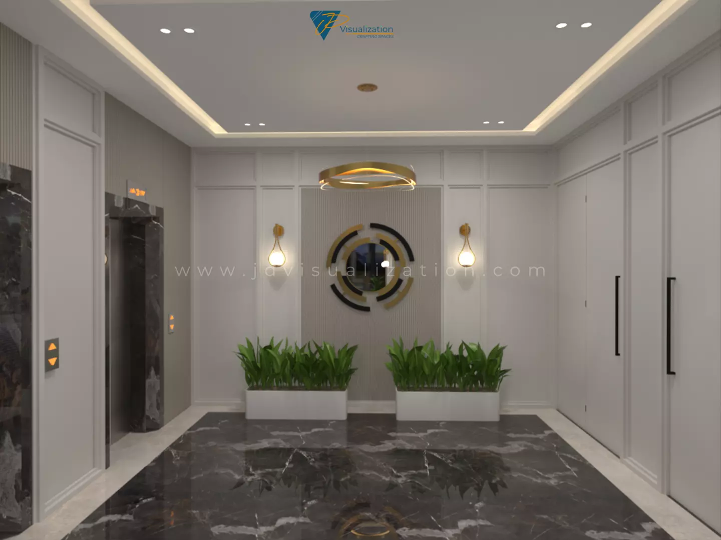 Entrance Lobby 3D model_7