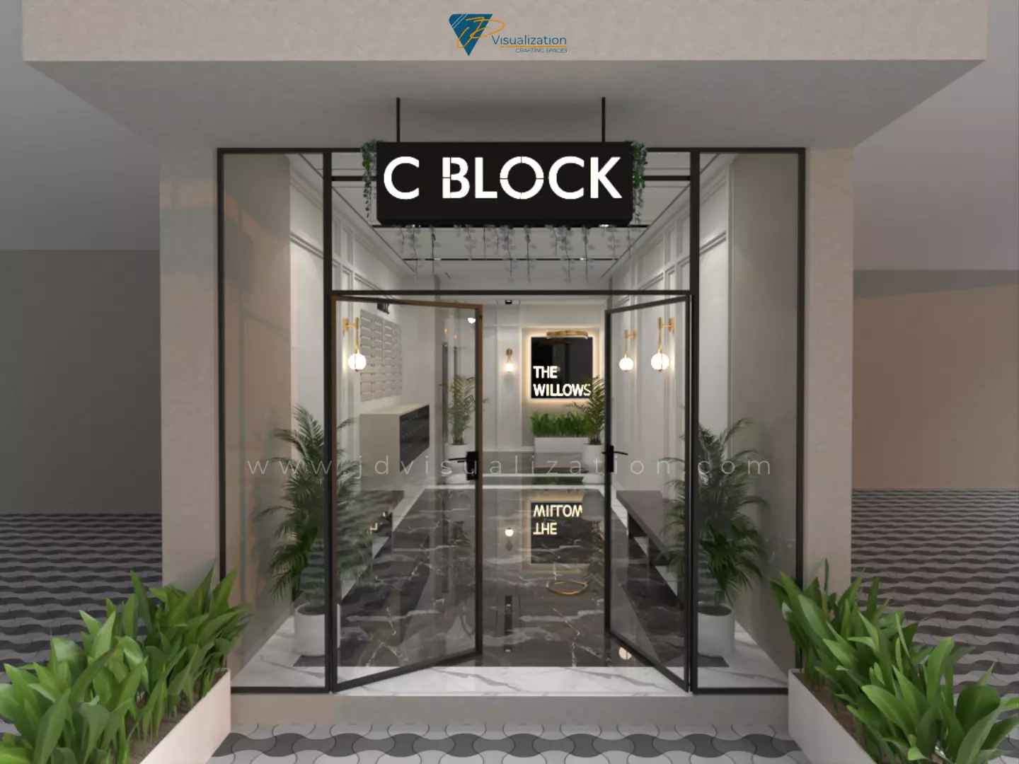 Entrance Lobby 3D model_4