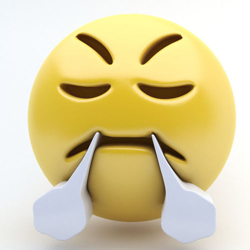 EMOJI triump Low-poly 3D model