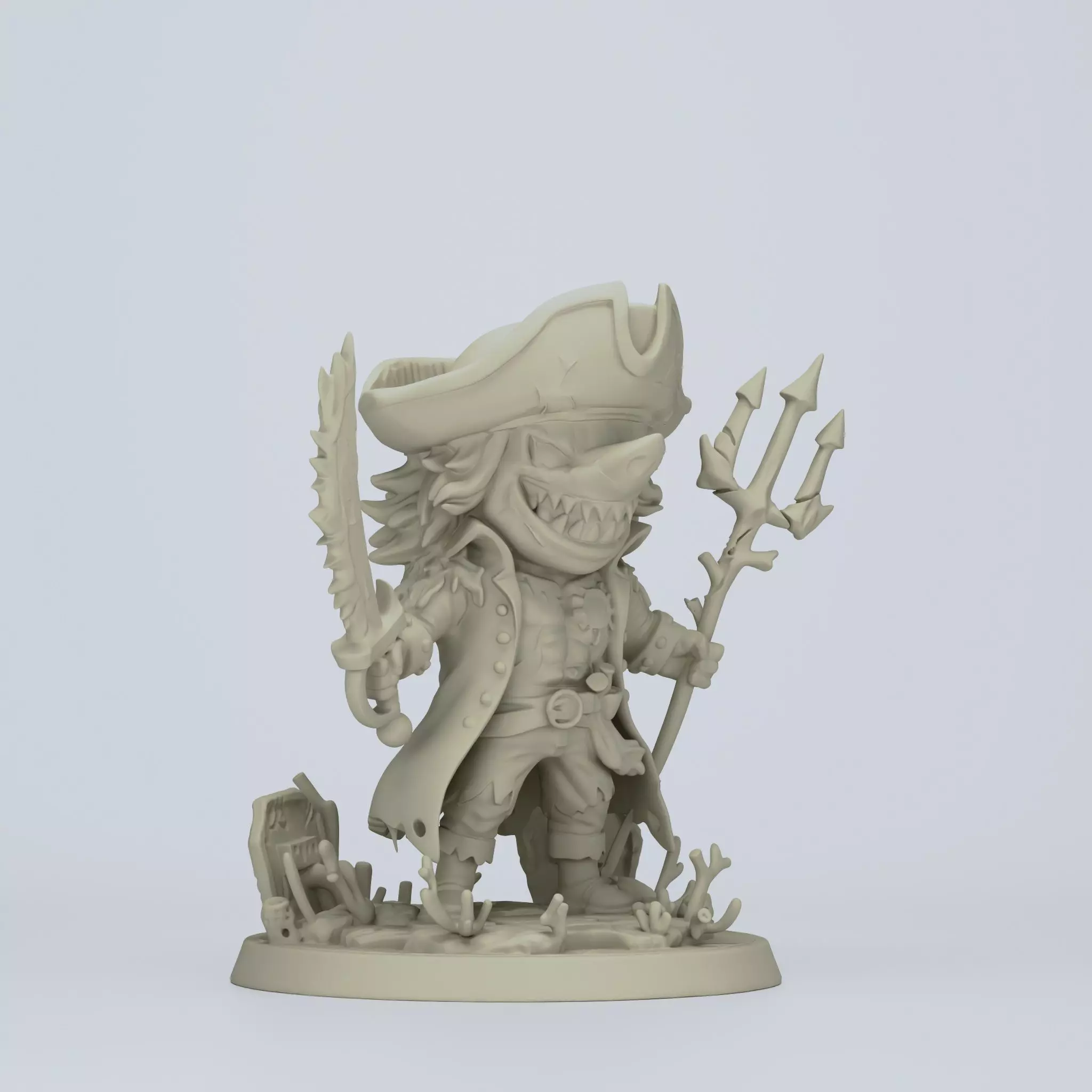 Chibi Arlong 3D print model_5