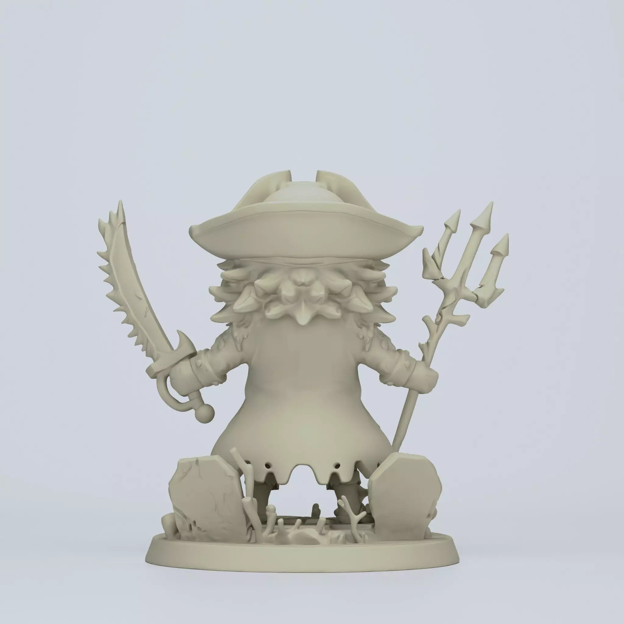 Chibi Arlong 3D print model_3
