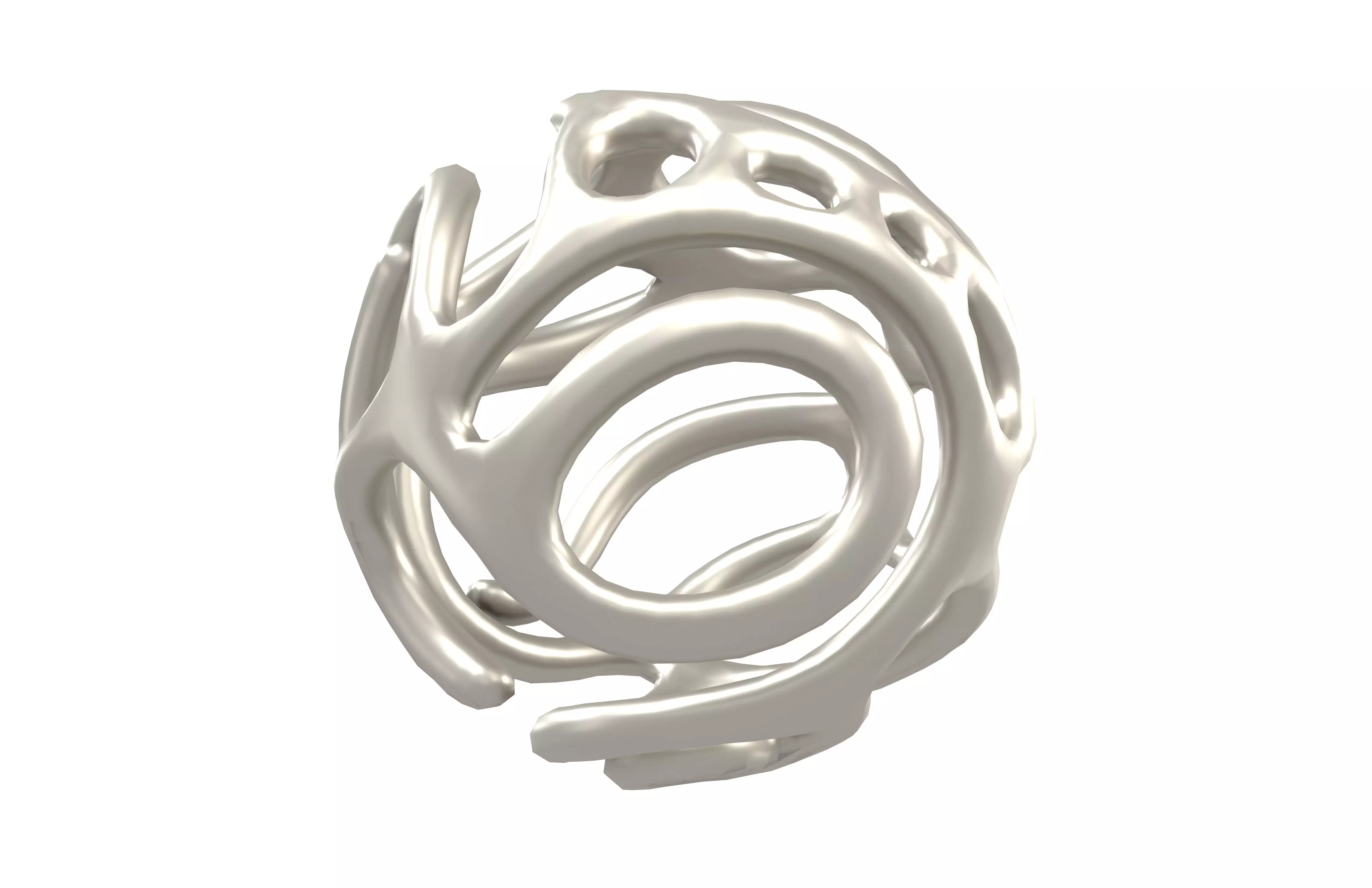 Abstract Sphere v12 002 Low-poly 3D model_3