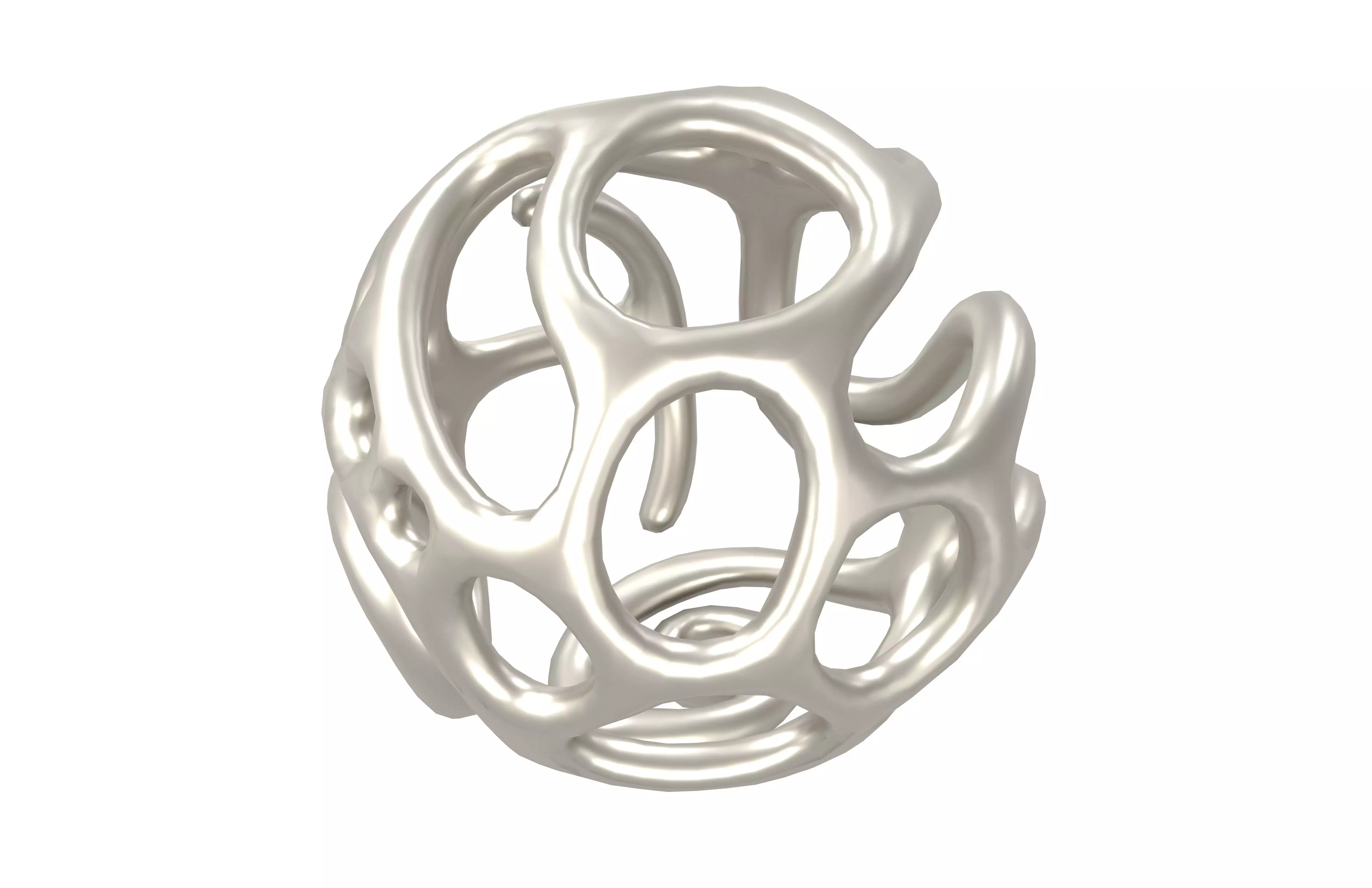 Abstract Sphere v12 002 Low-poly 3D model_2