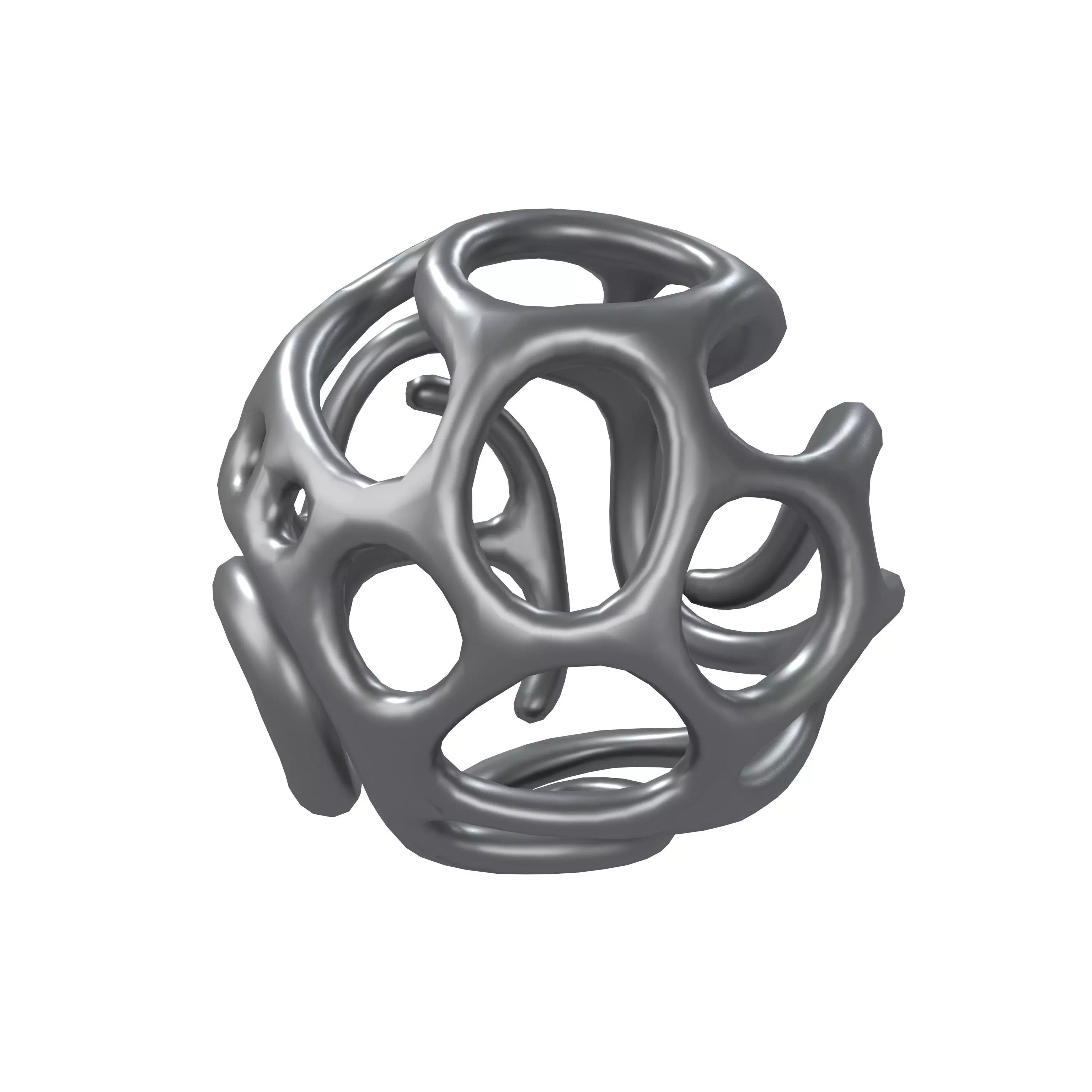 Abstract Sphere v12 003 Low-poly 3D model_0