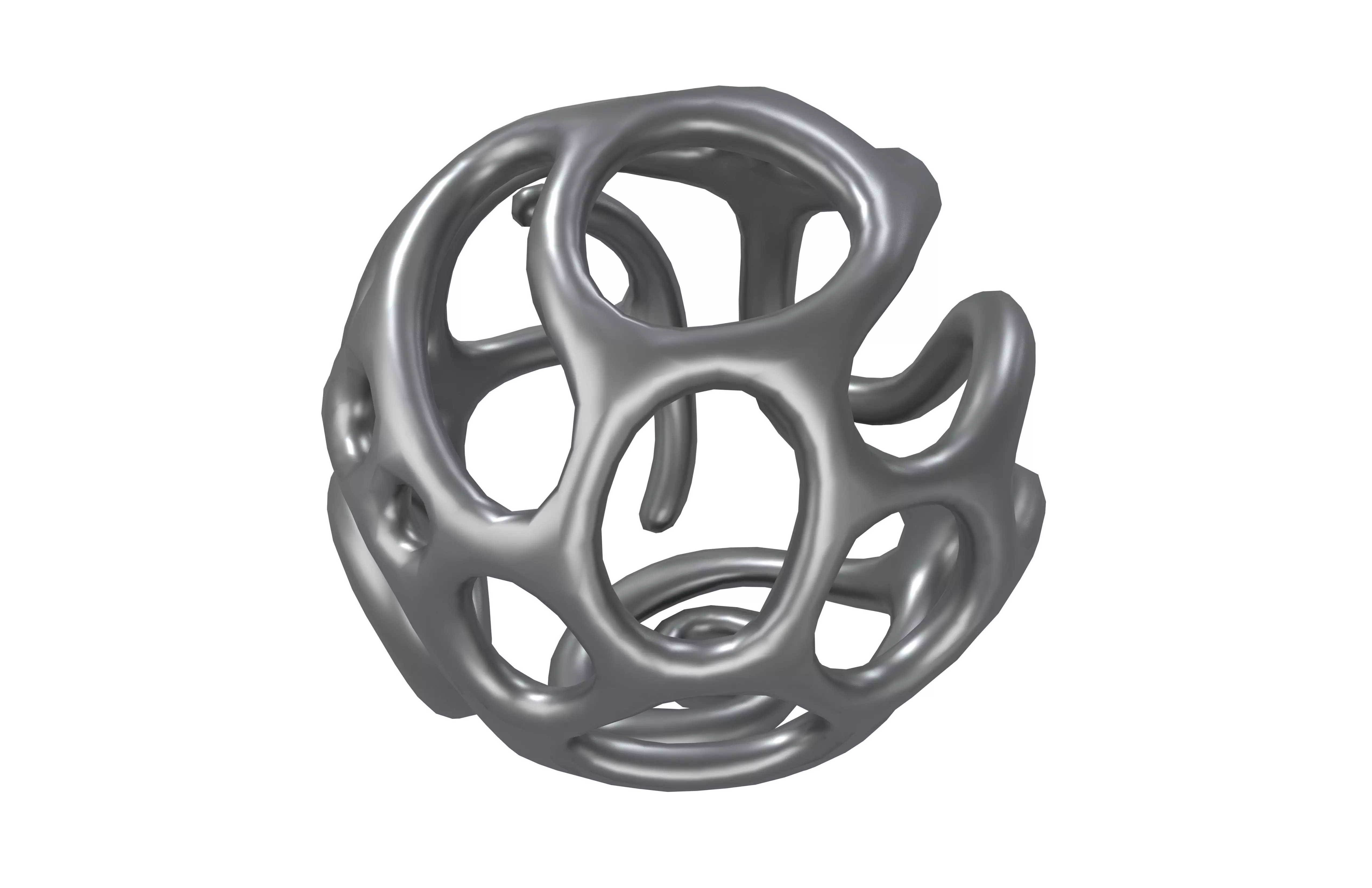 Abstract Sphere v12 003 Low-poly 3D model_2