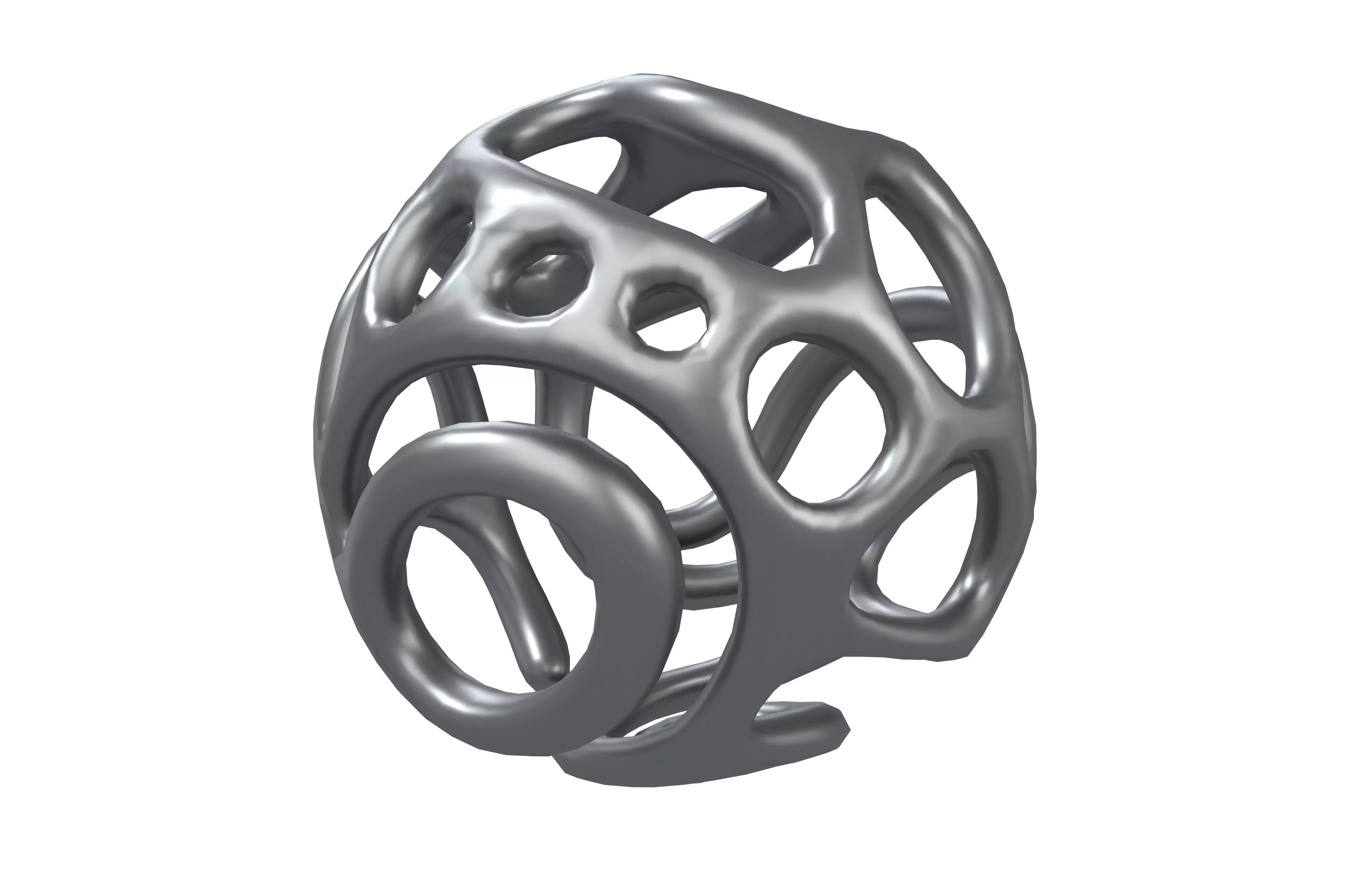 Abstract Sphere v12 003 Low-poly 3D model_1