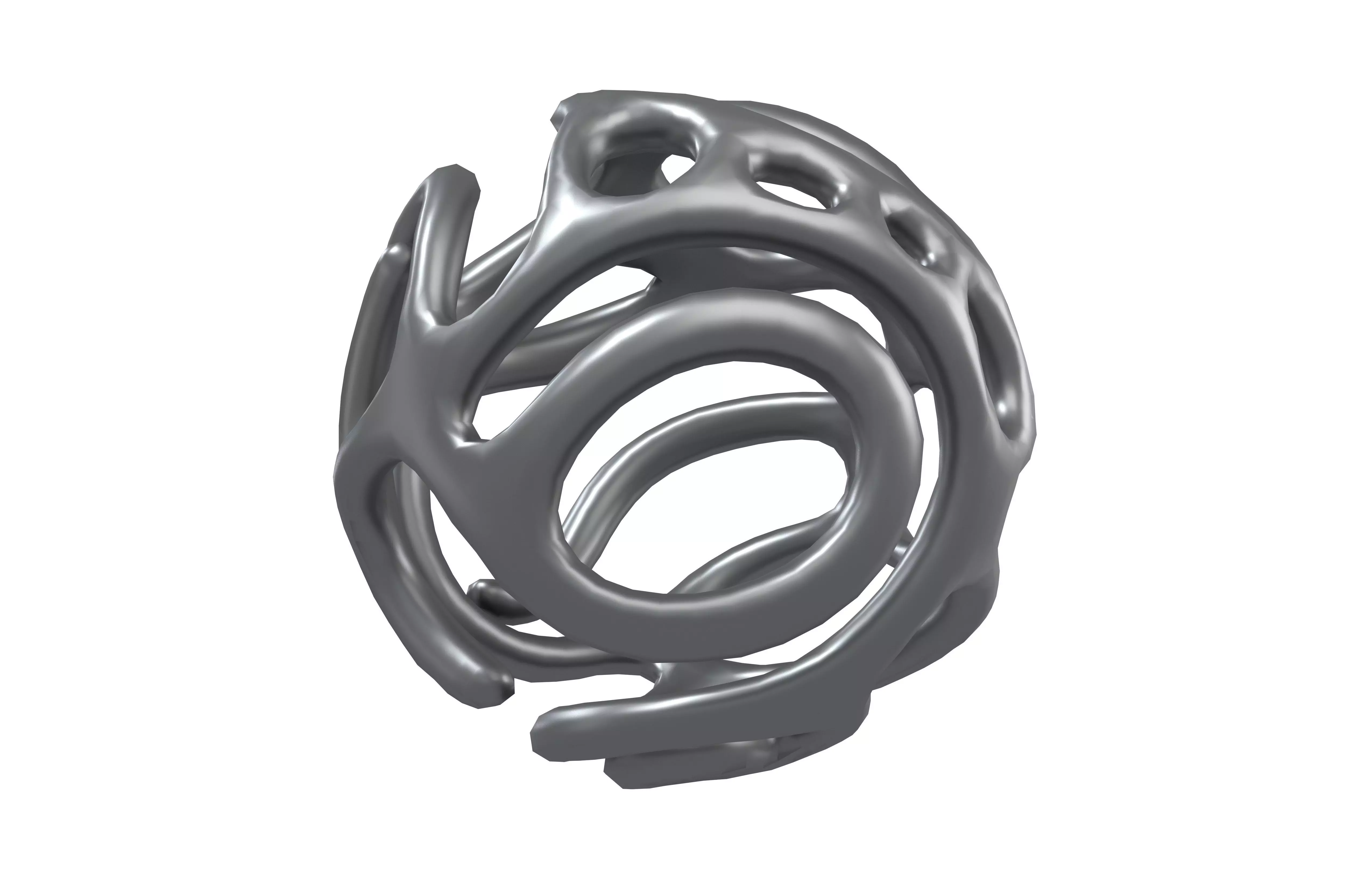 Abstract Sphere v12 003 Low-poly 3D model_3