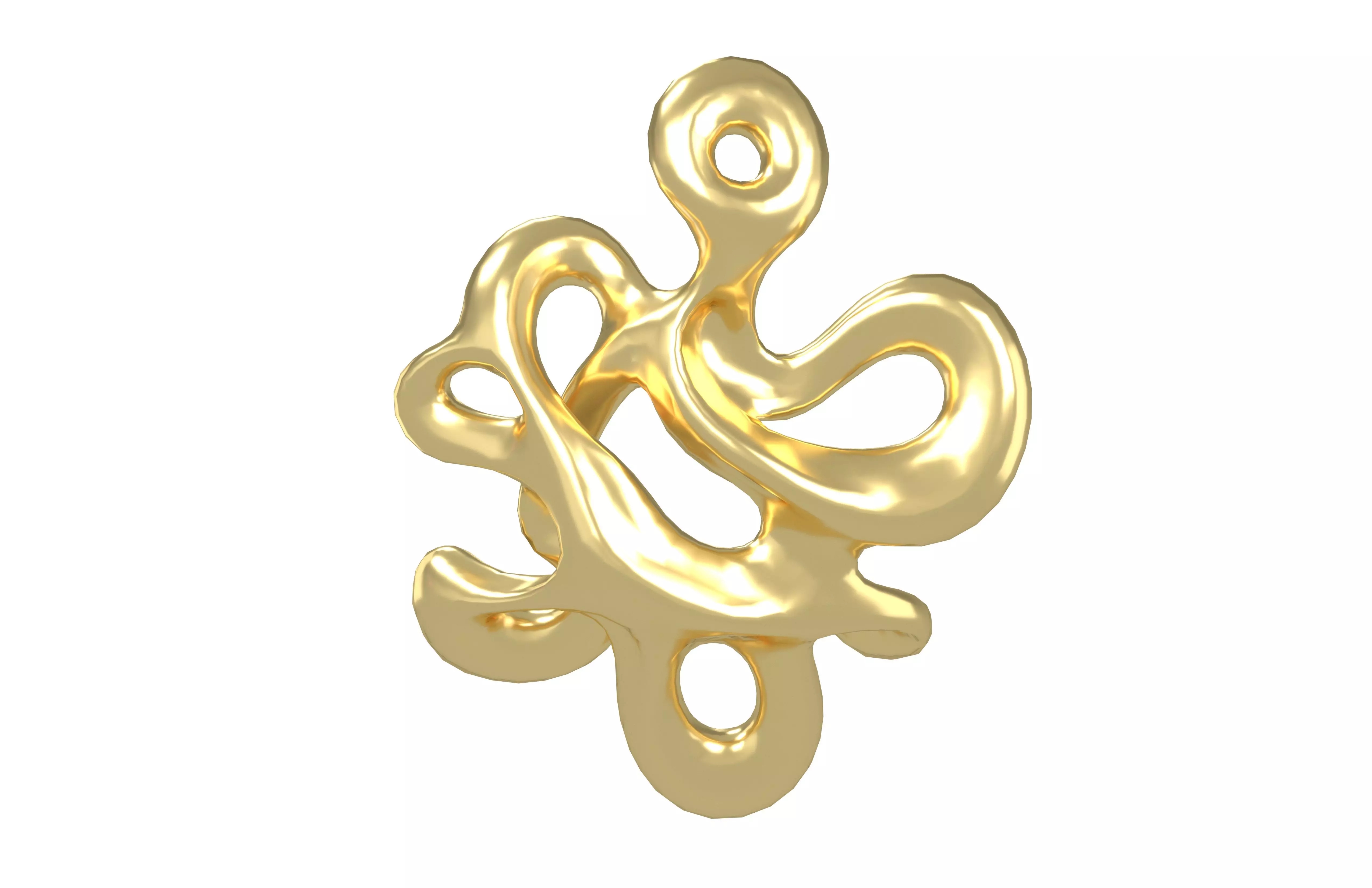 Abstract Shape v26 001 Low-poly 3D model_1