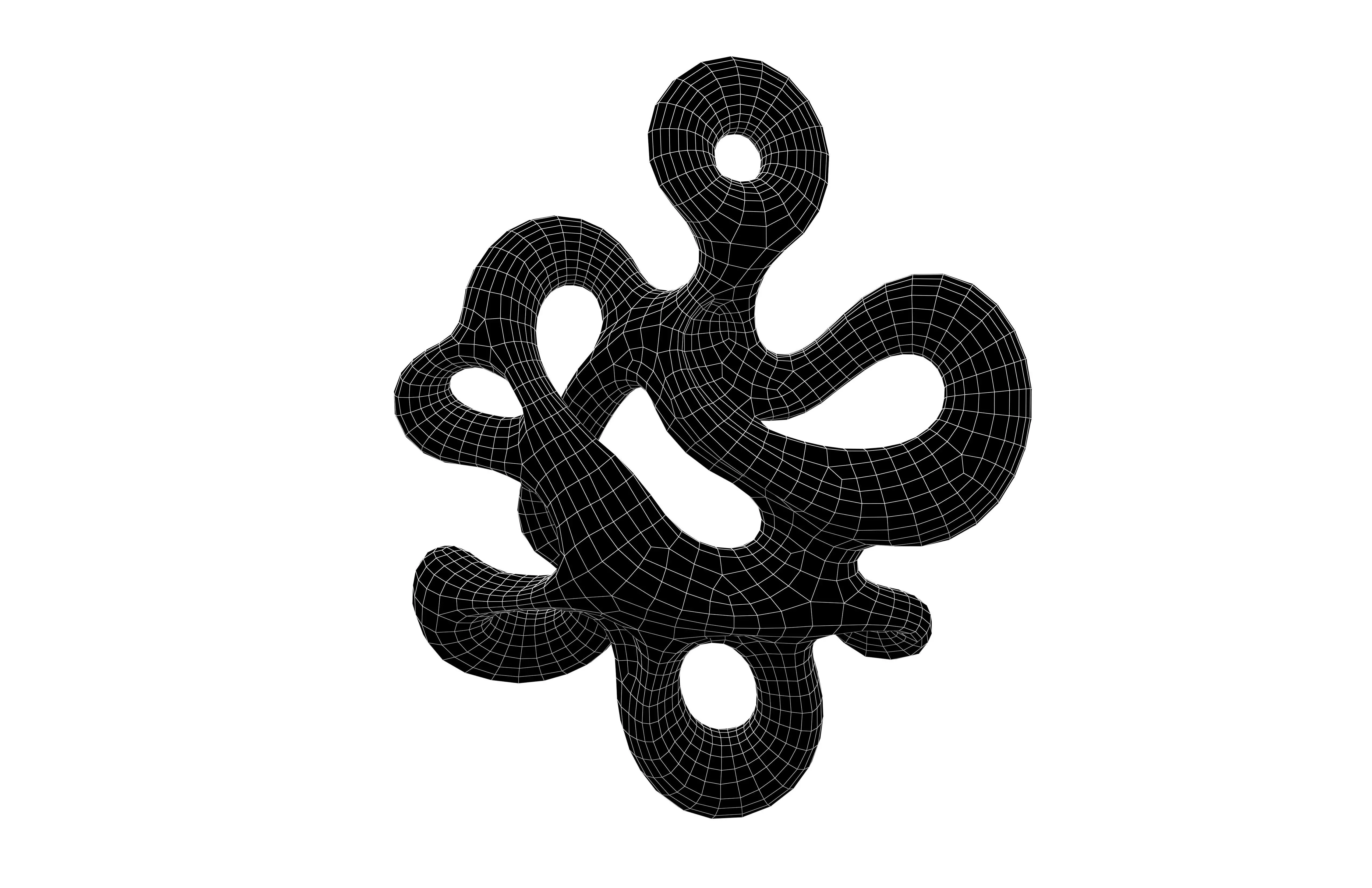 Abstract Shape v26 001 Low-poly 3D model_5