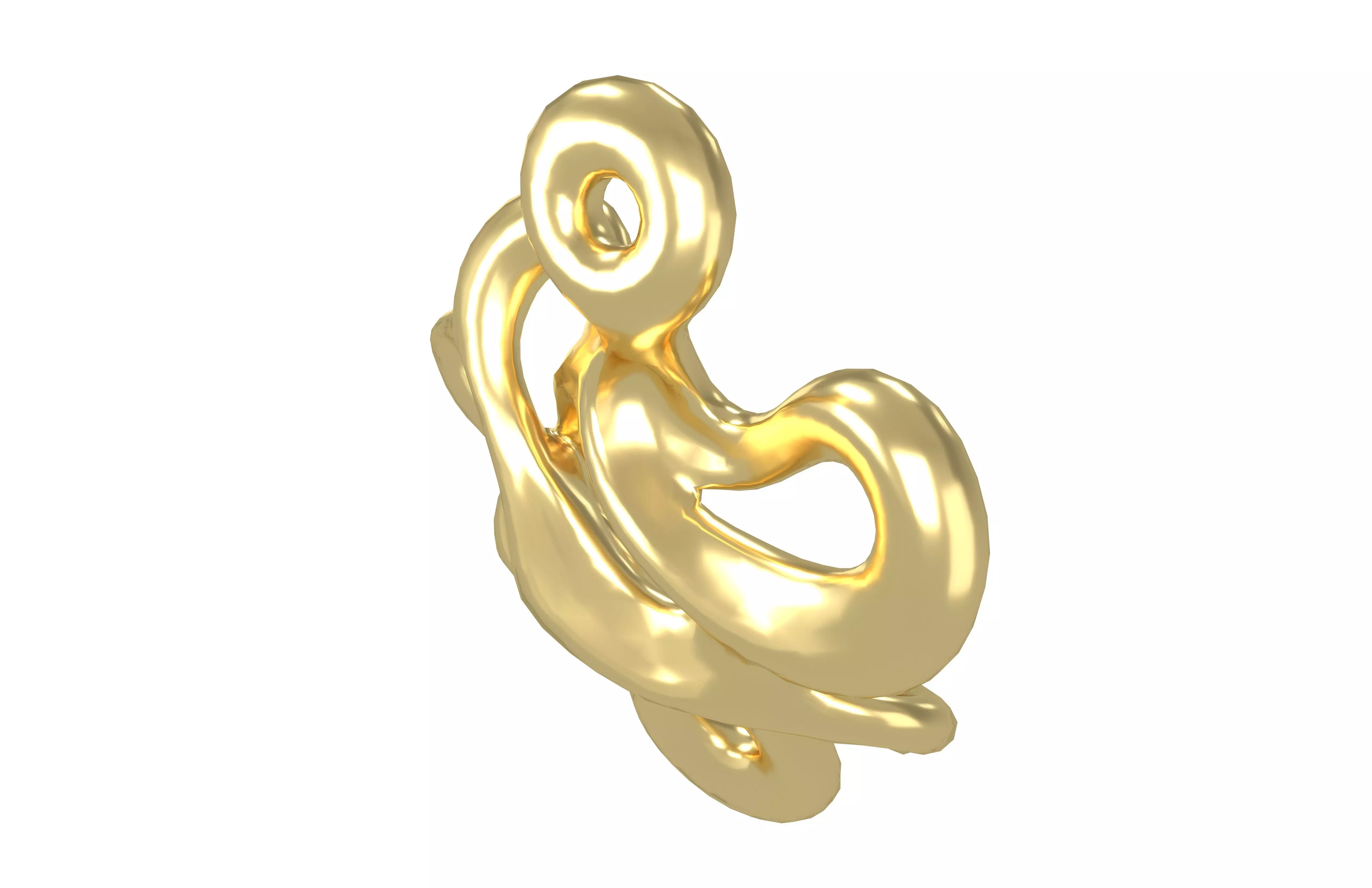 Abstract Shape v26 001 Low-poly 3D model_2