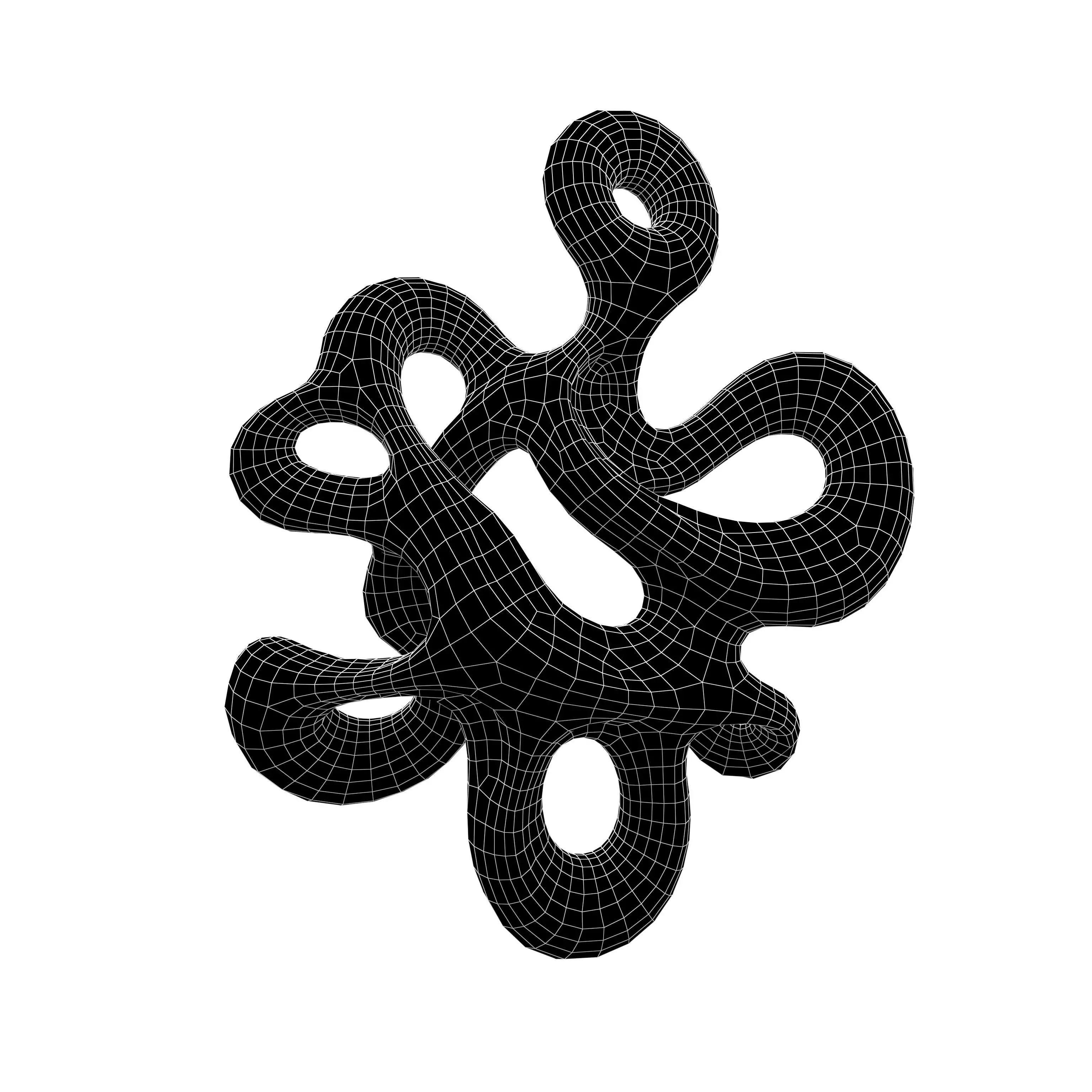 Abstract Shape v26 002 Low-poly 3D model_4