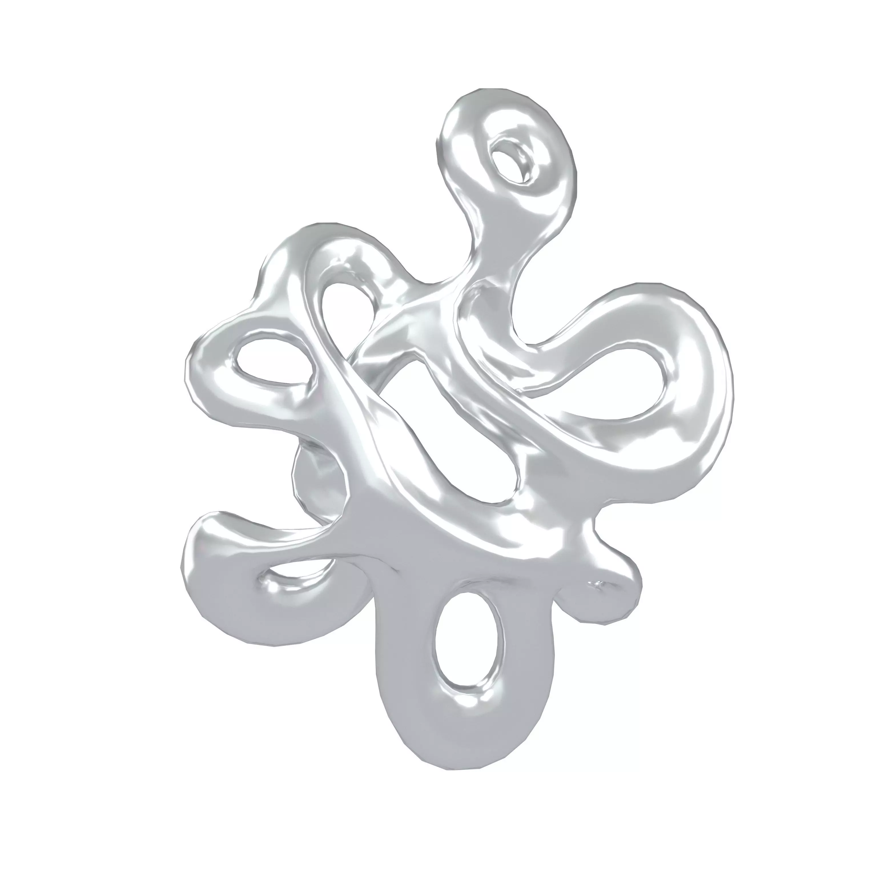 Abstract Shape v26 002 Low-poly 3D model_0