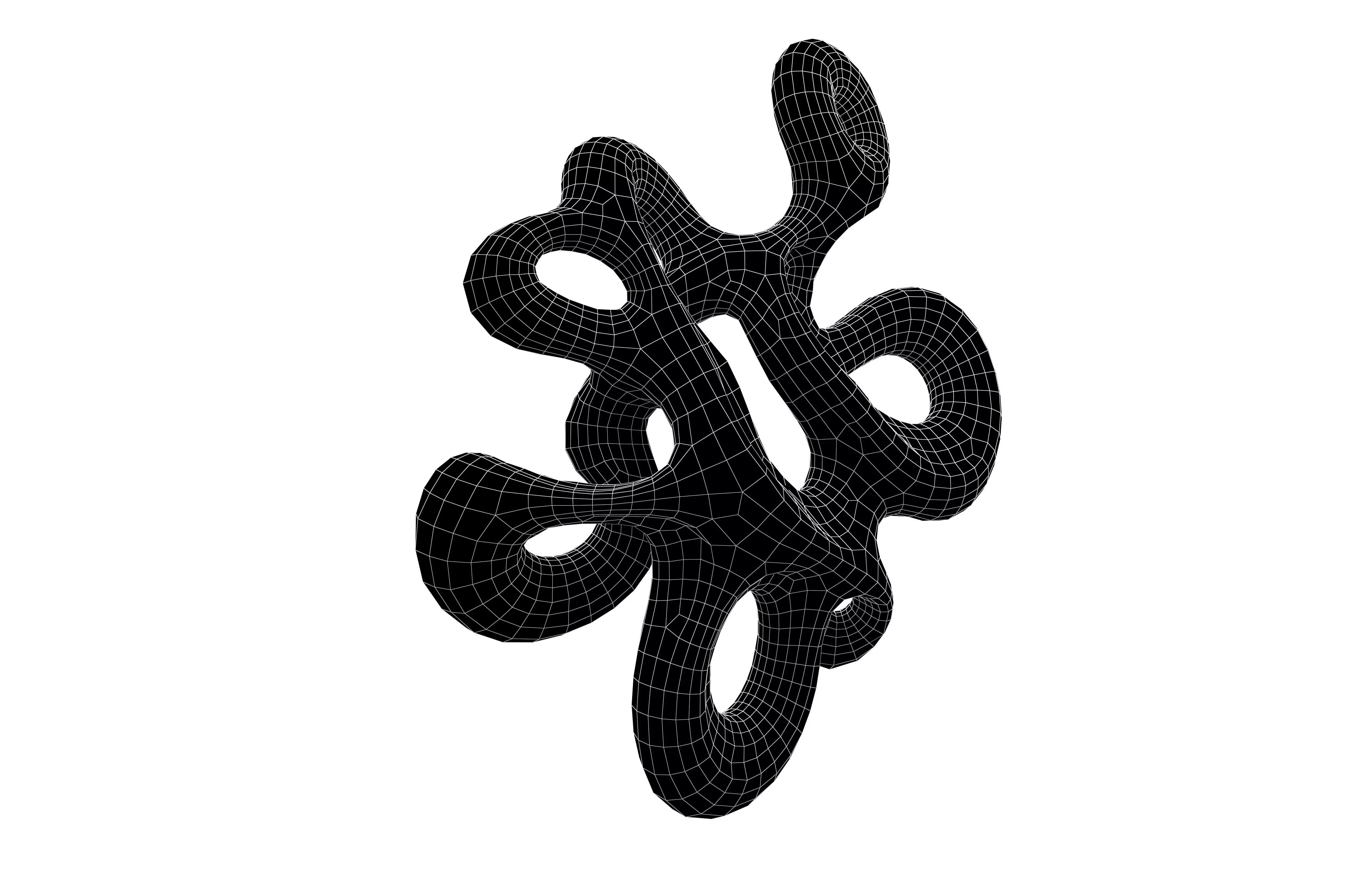 Abstract Shape v26 002 Low-poly 3D model_7