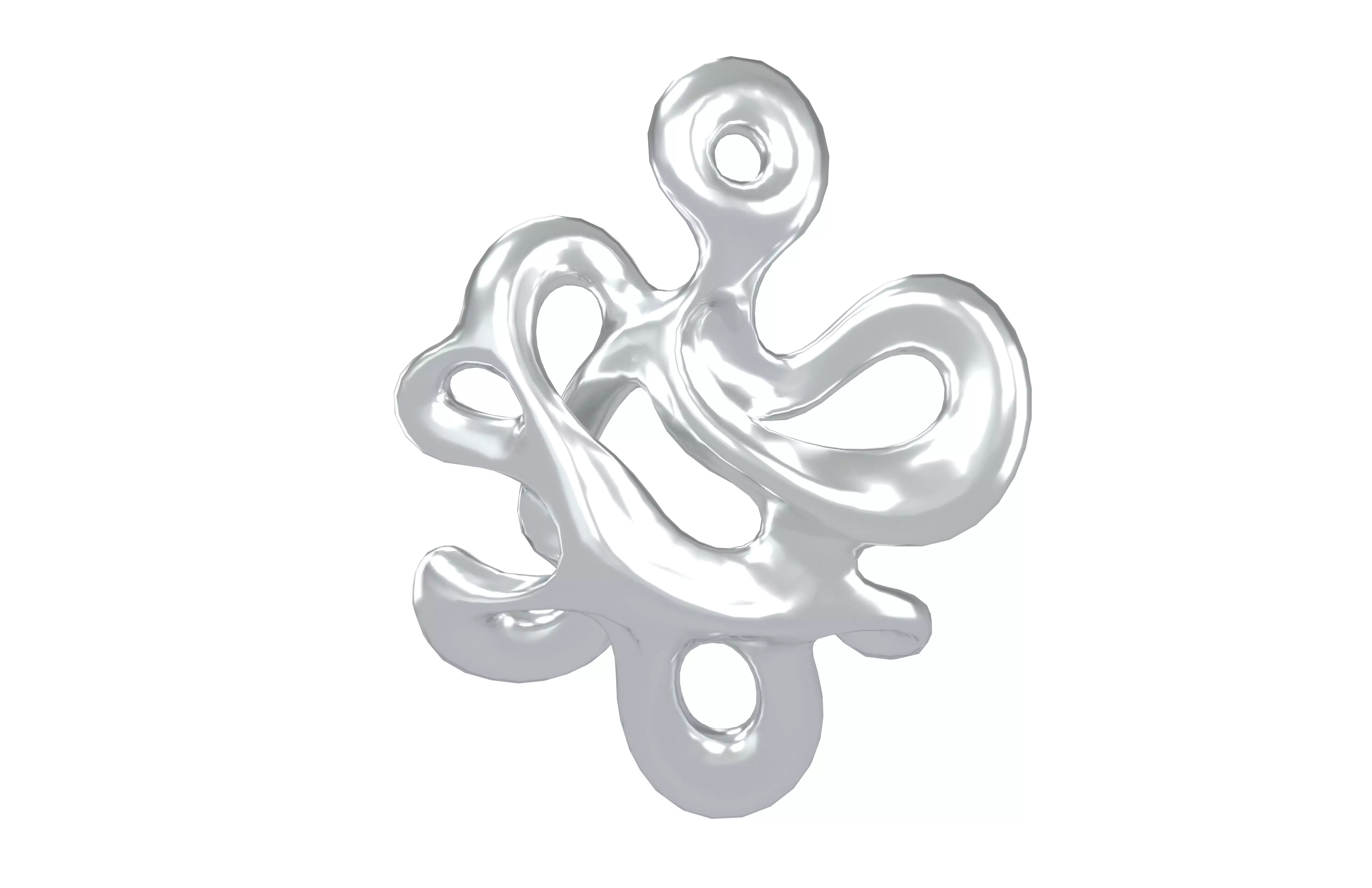 Abstract Shape v26 002 Low-poly 3D model_1