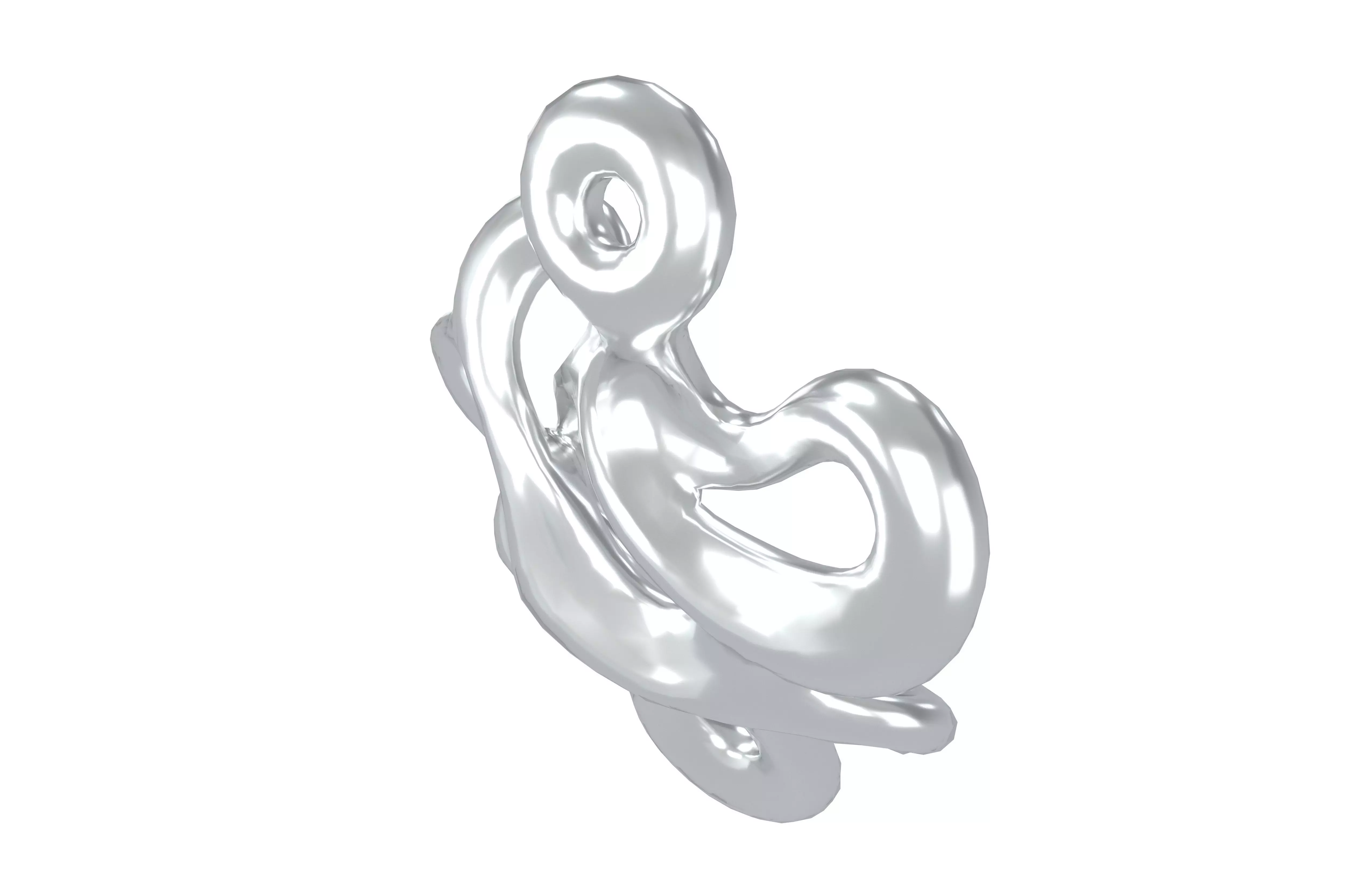 Abstract Shape v26 002 Low-poly 3D model_2