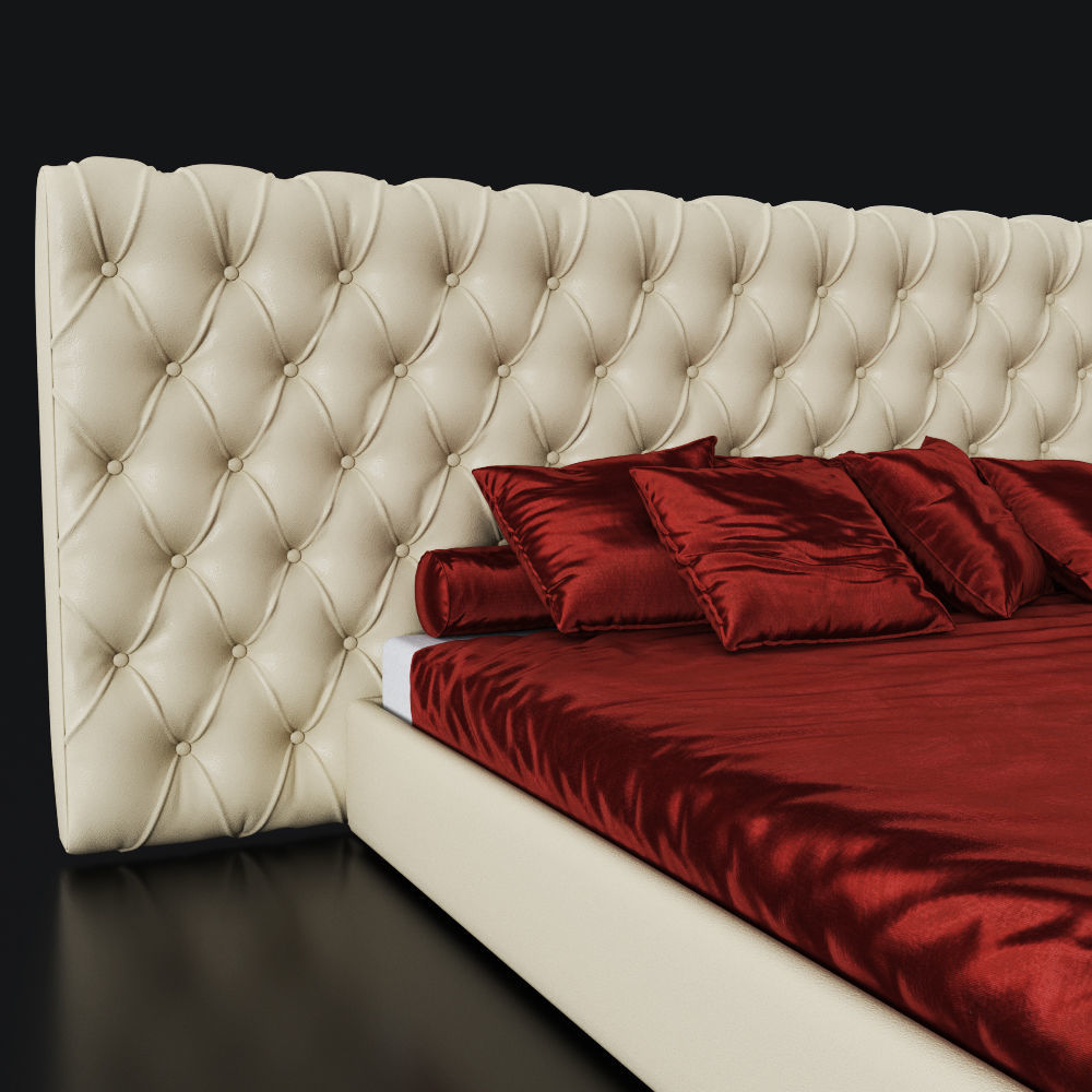 Bed Cinova Gisele 3D model_2