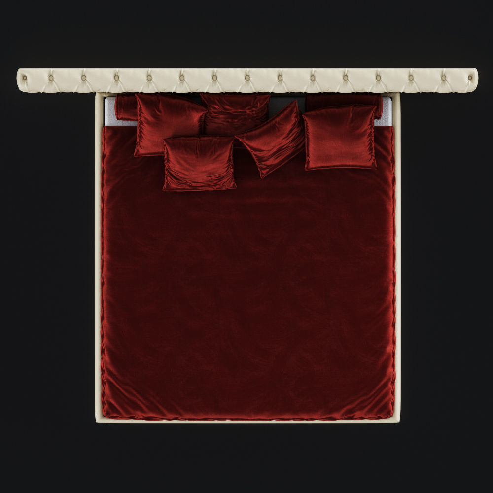 Bed Cinova Gisele 3D model_4