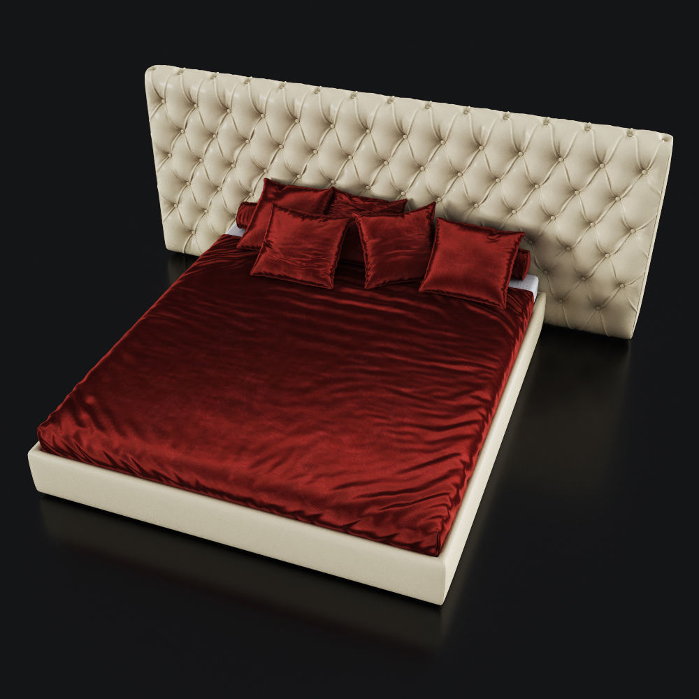 Bed Cinova Gisele 3D model_1
