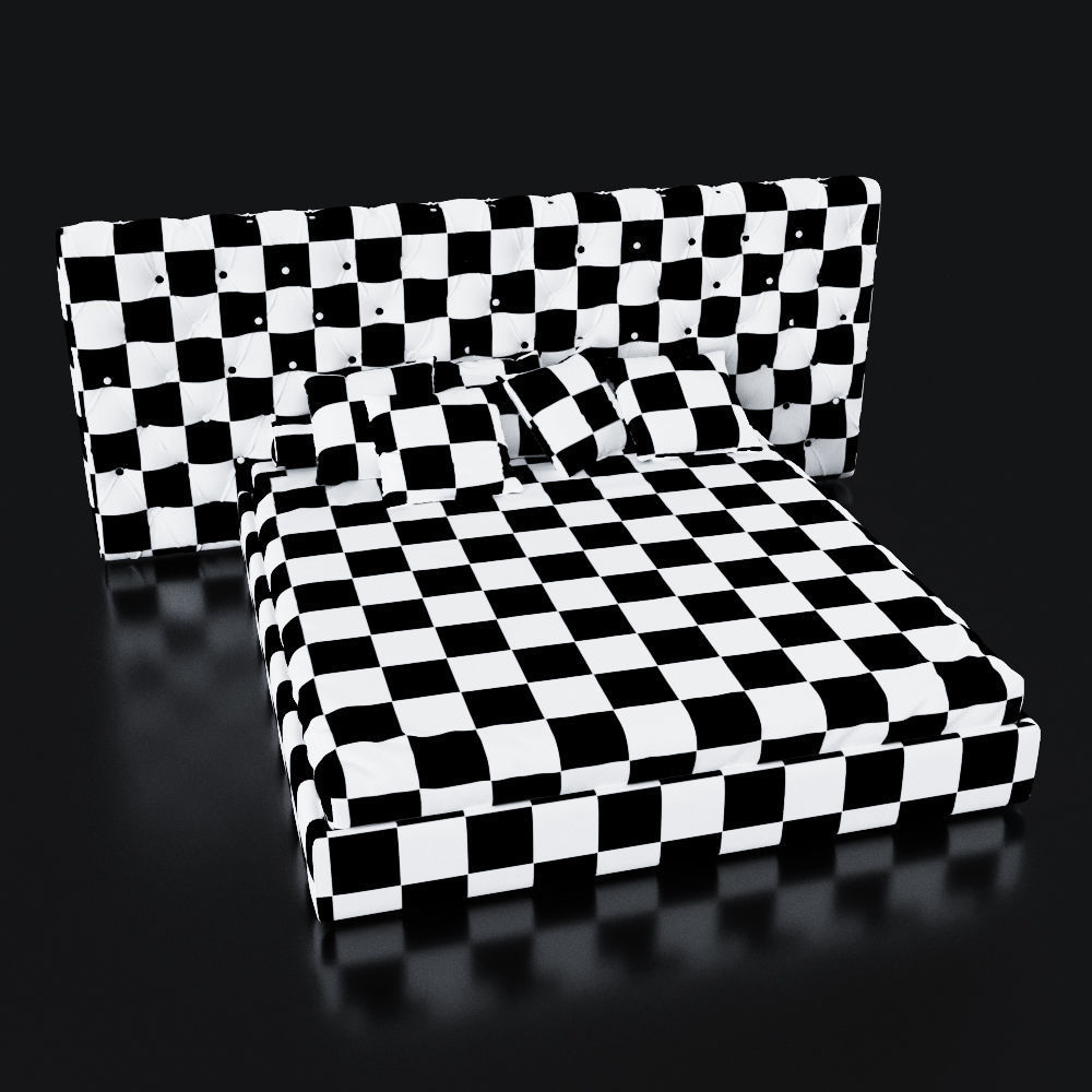 Bed Cinova Gisele 3D model_6