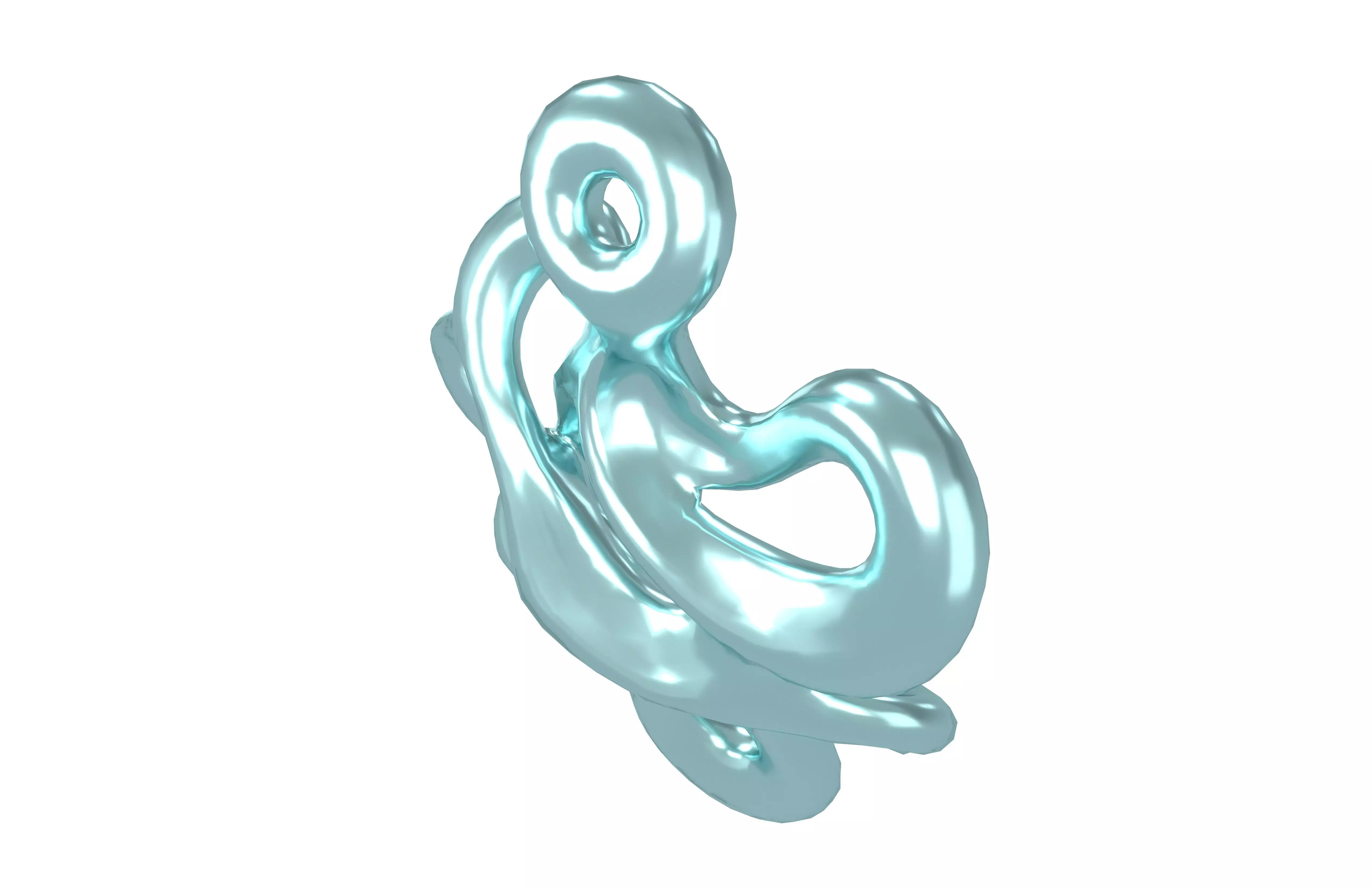 Abstract Shape v26 003 Low-poly 3D model_2