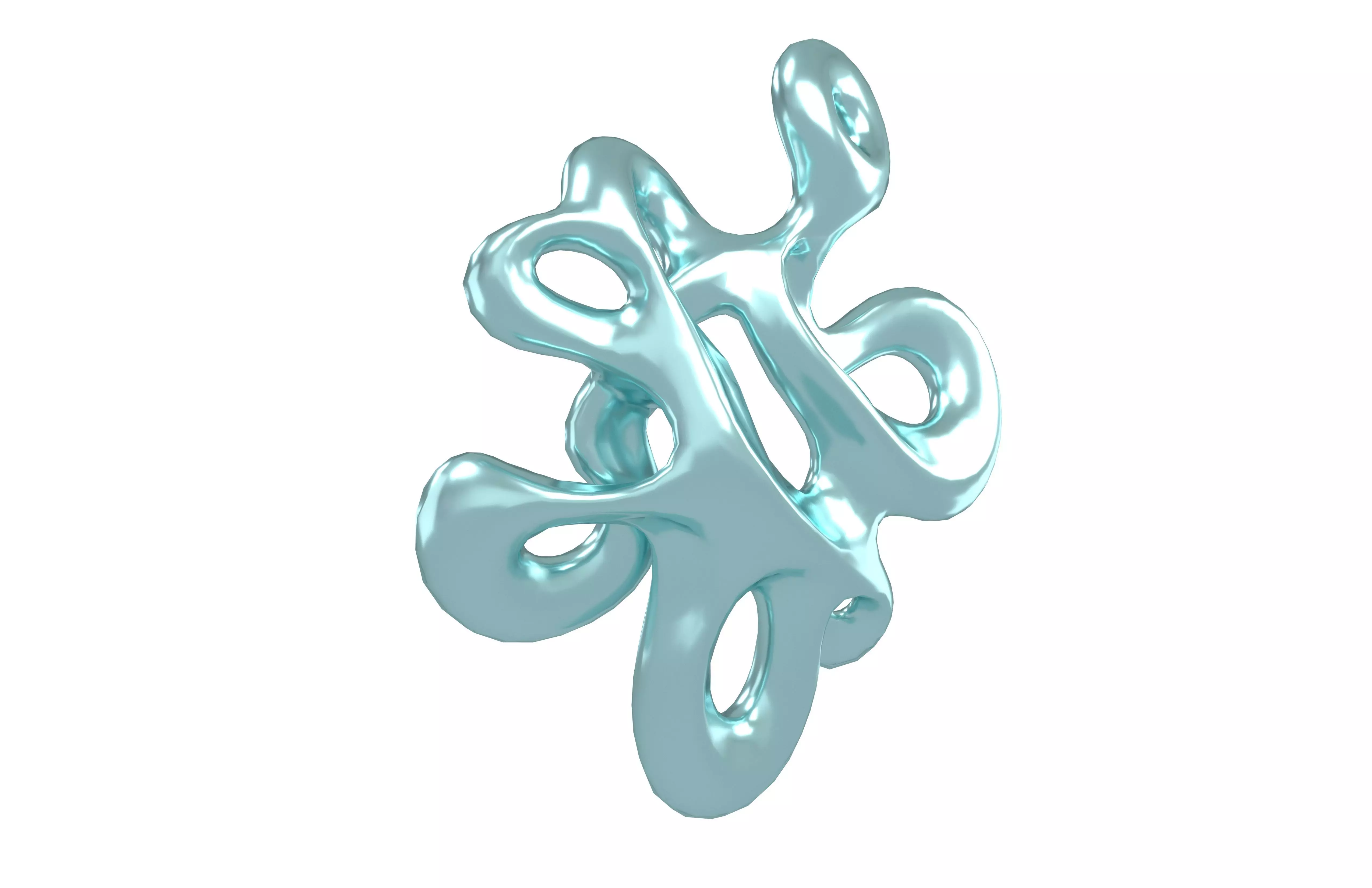 Abstract Shape v26 003 Low-poly 3D model_3