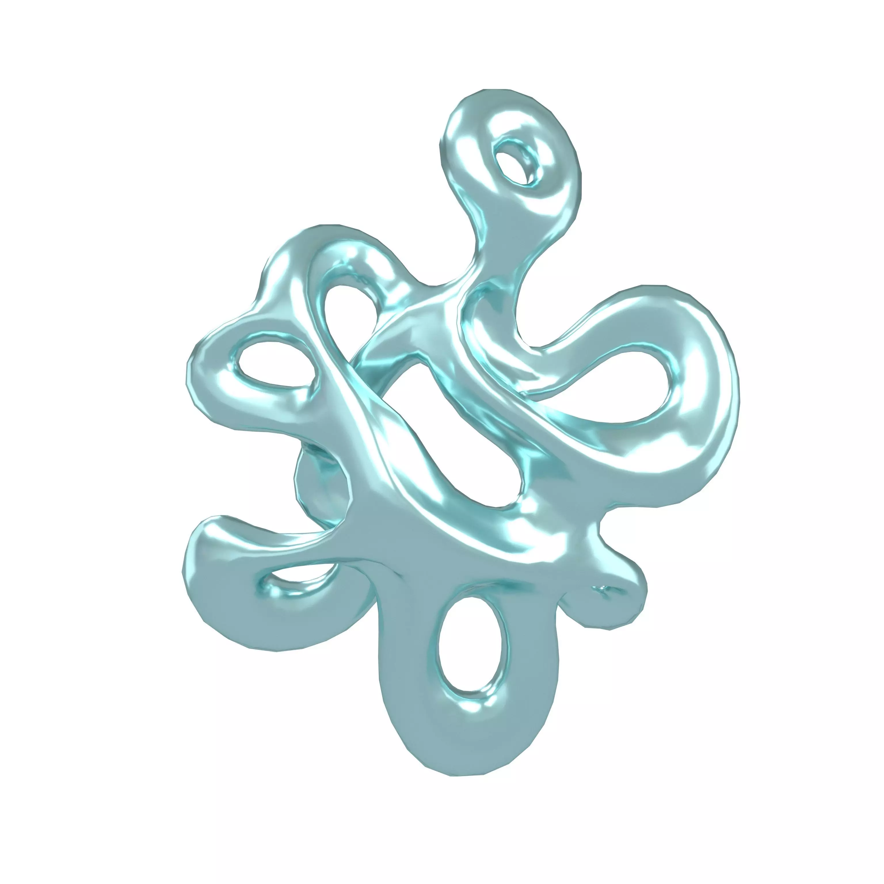 Abstract Shape v26 003 Low-poly 3D model_0