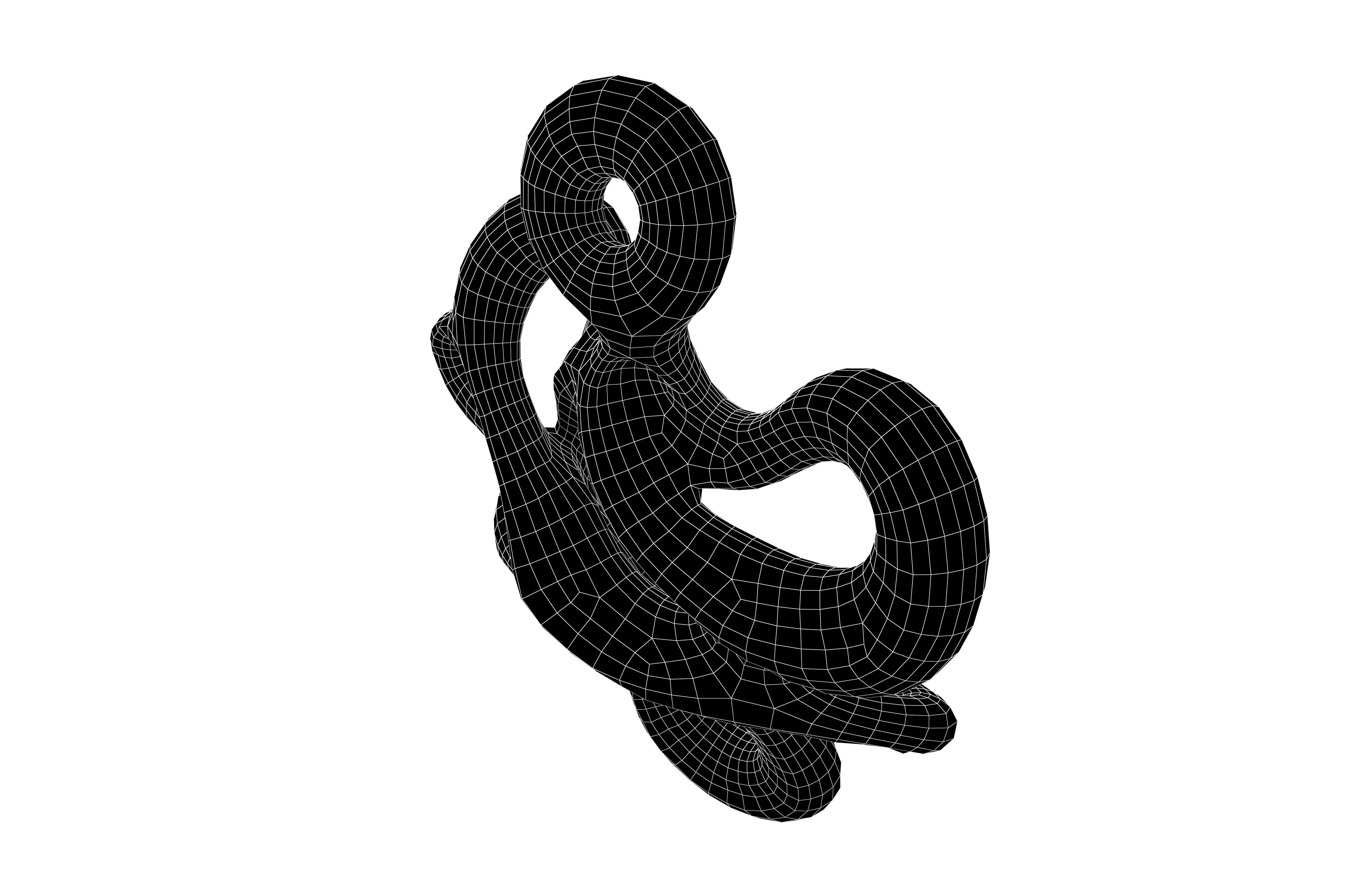 Abstract Shape v26 004 Low-poly 3D model_6