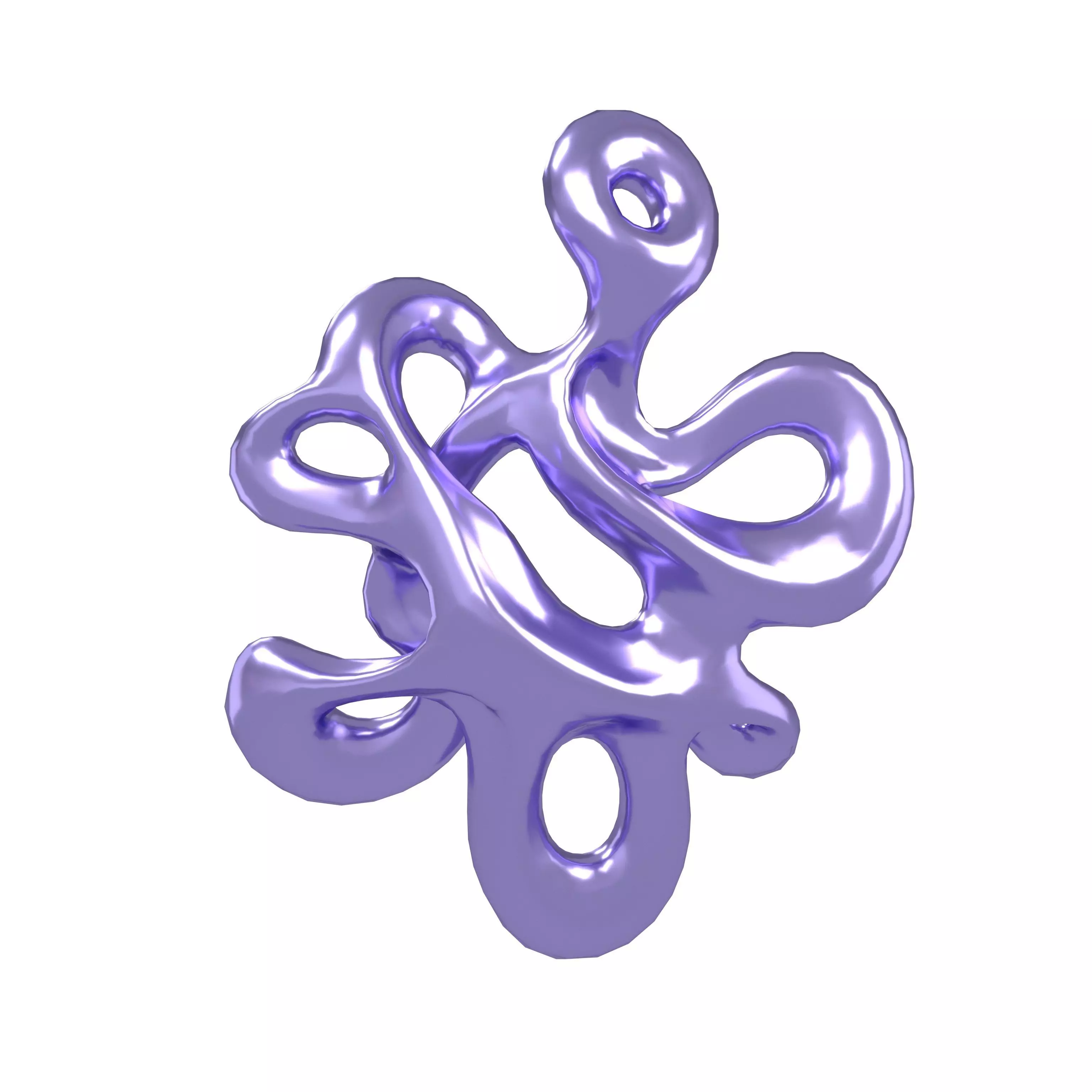 Abstract Shape v26 004 Low-poly 3D model_0