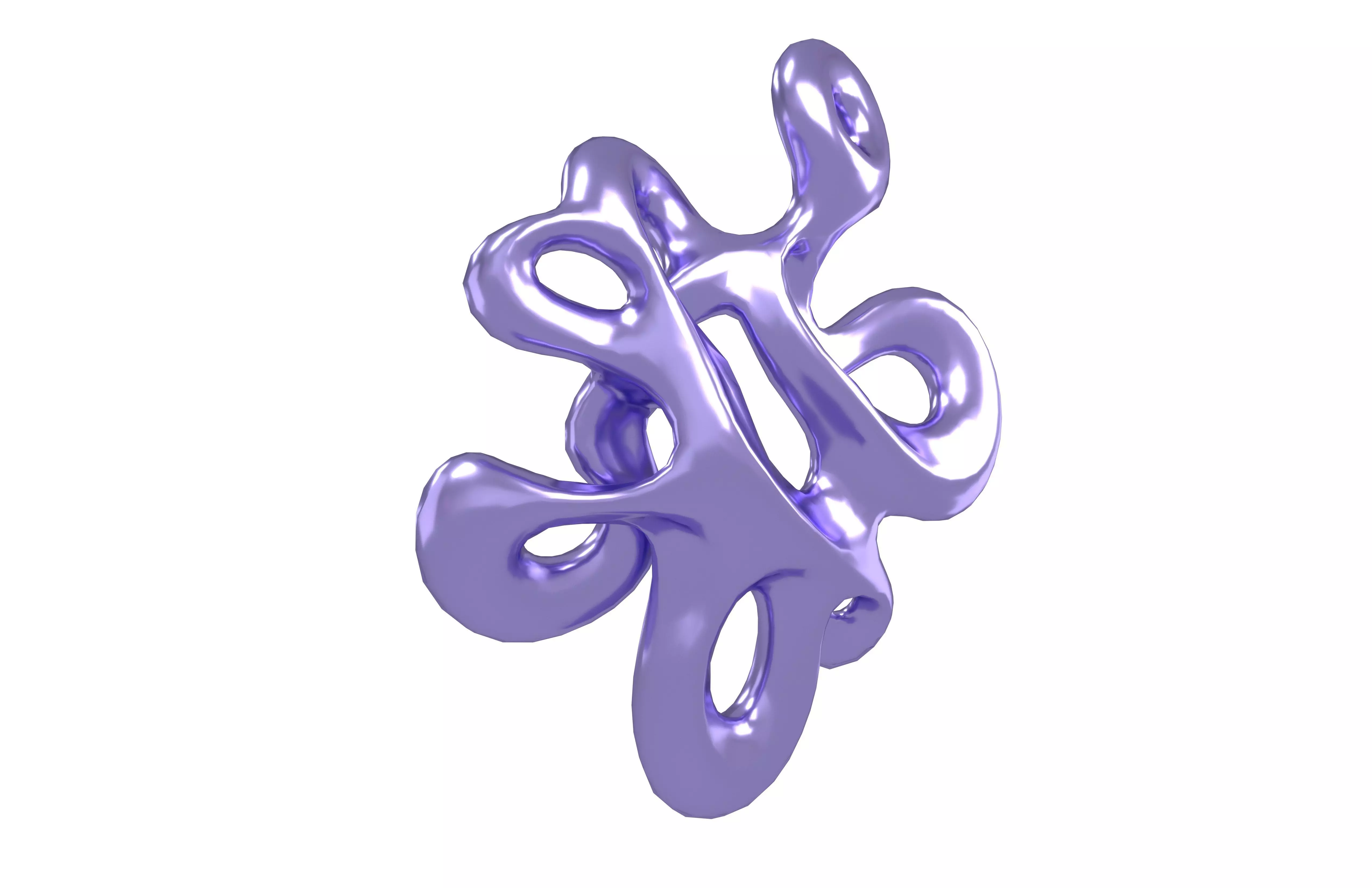 Abstract Shape v26 004 Low-poly 3D model_3