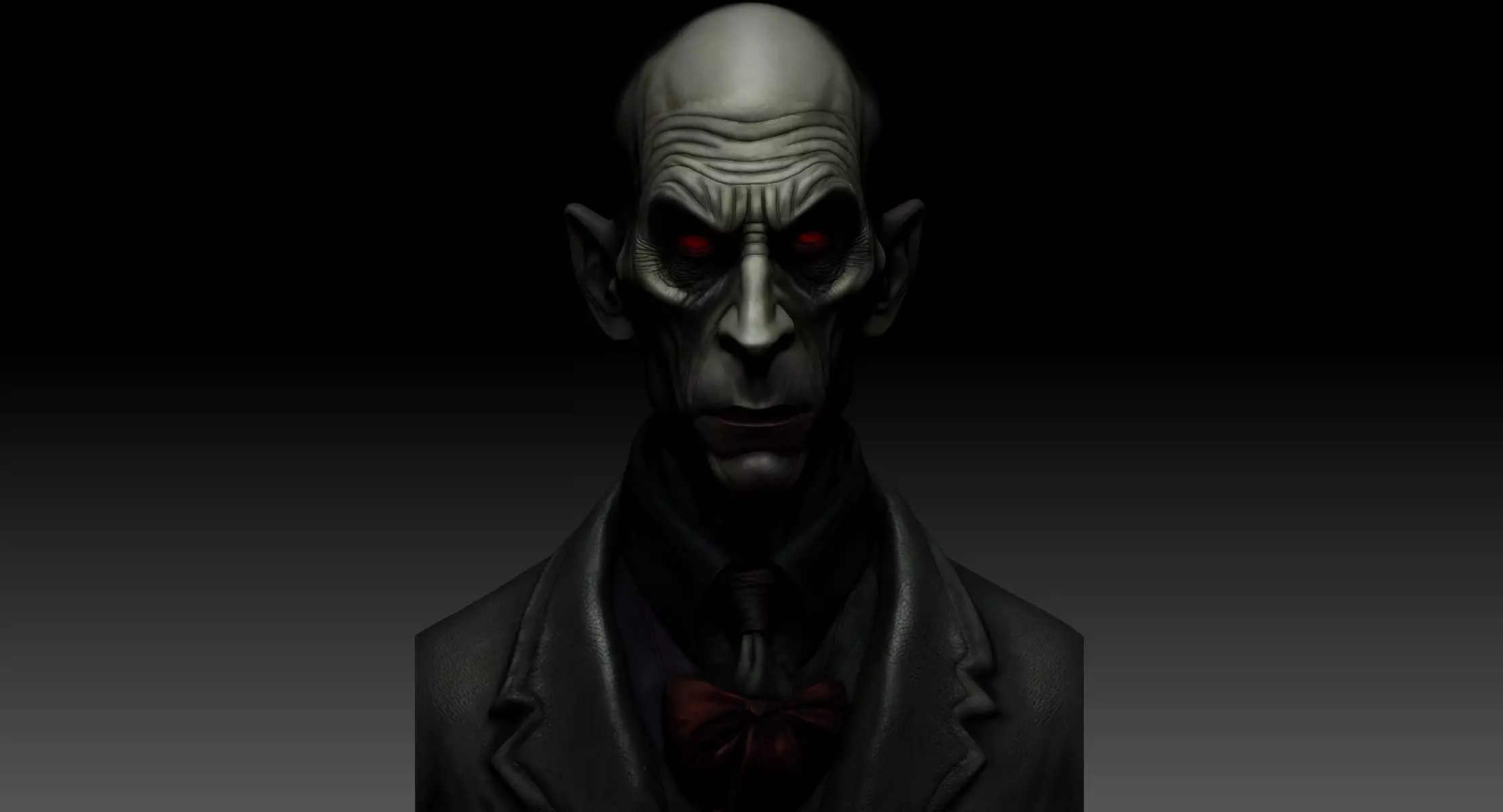 Dracula Halloween Bust Stylized 3D Printable Character 3D print model_10
