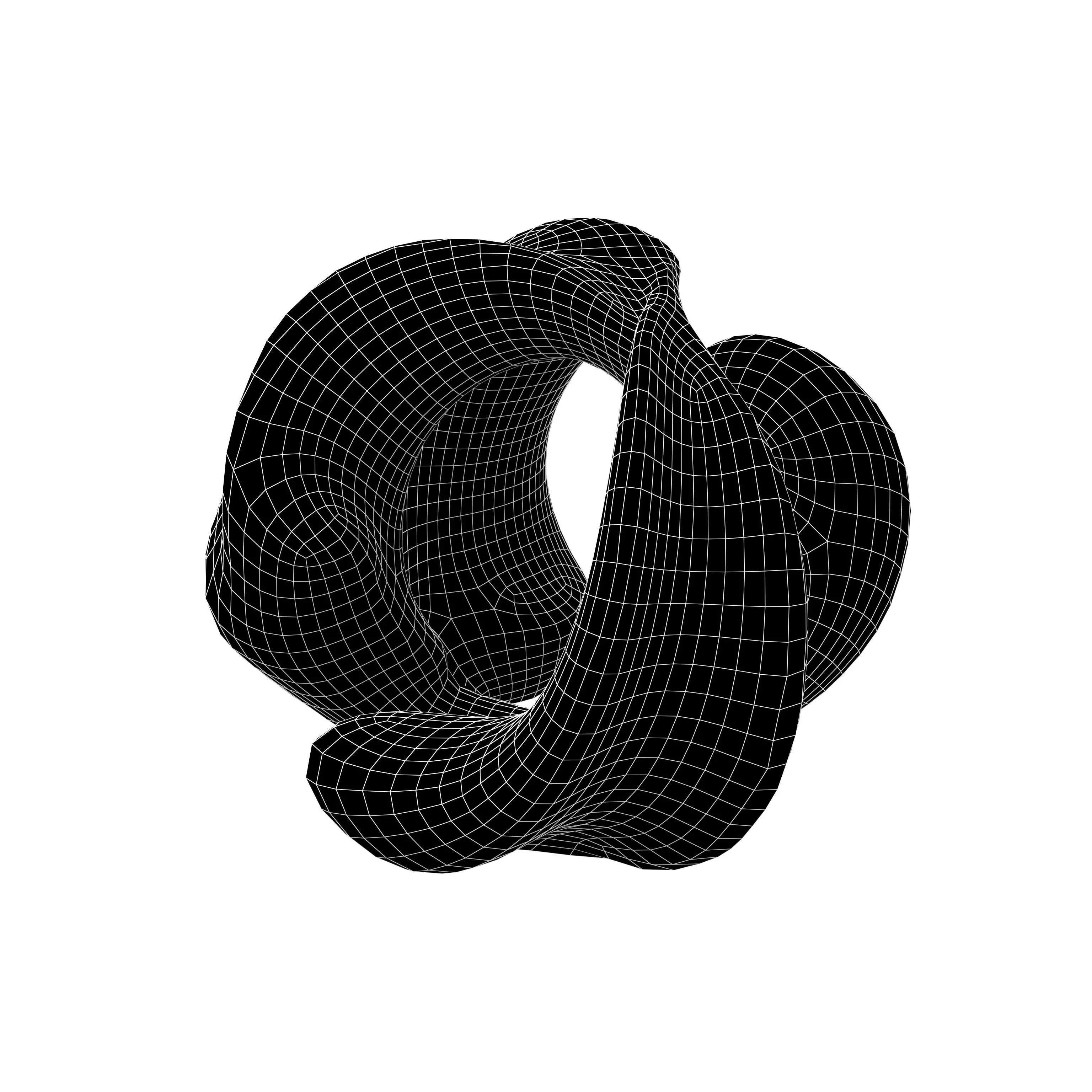 Abstract Shape v29 003 Low-poly 3D model_4