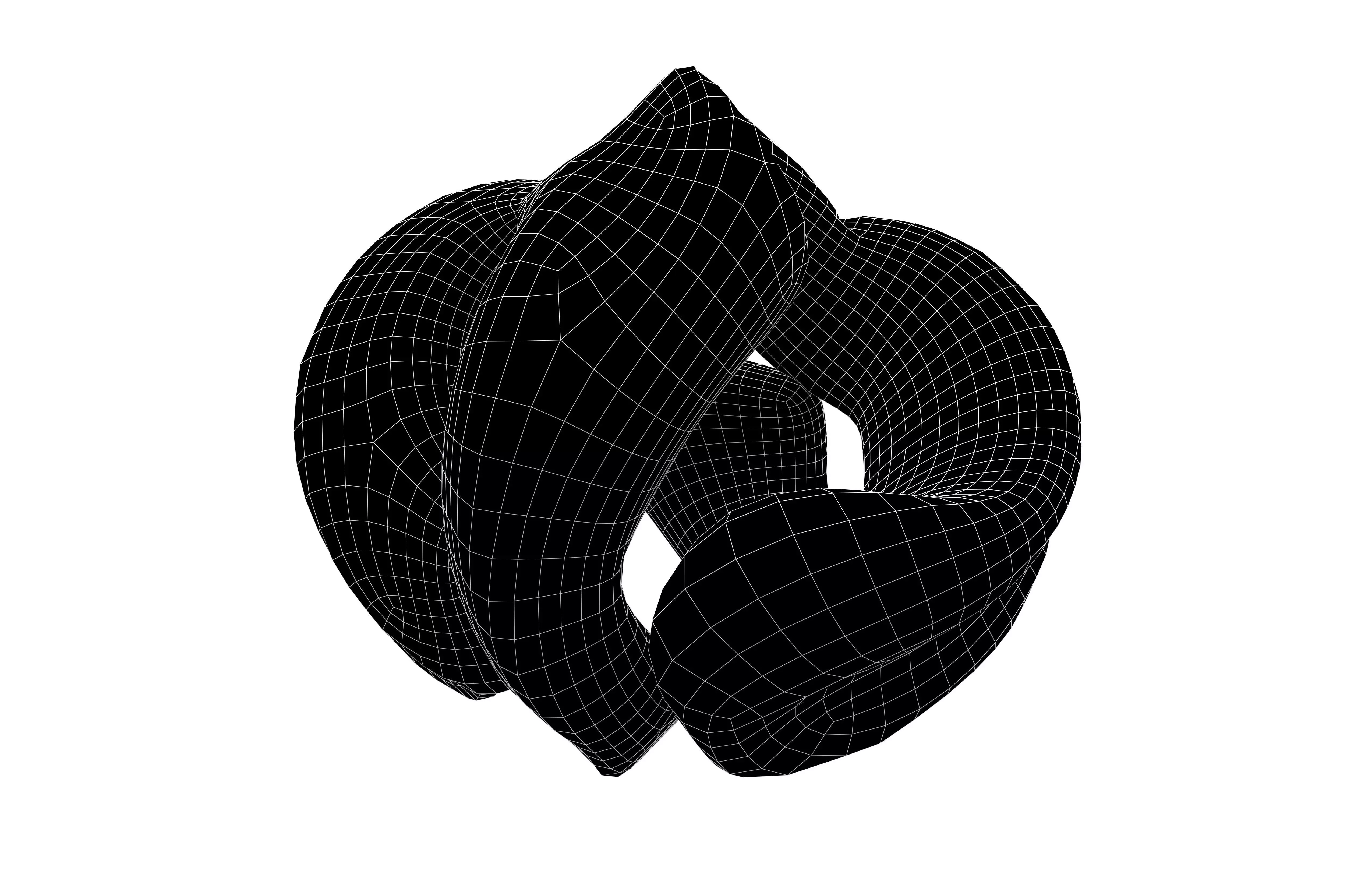 Abstract Shape v29 003 Low-poly 3D model_7