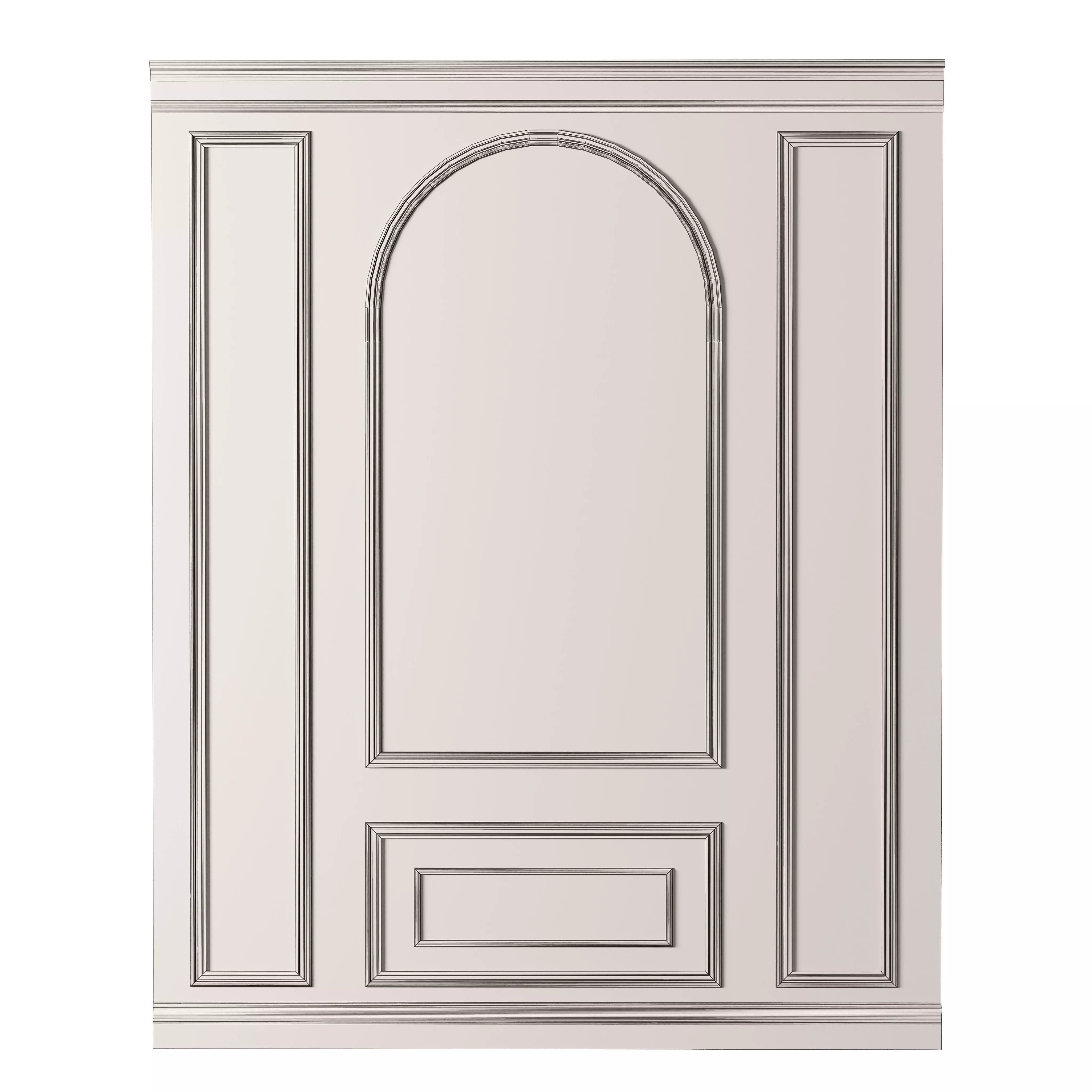 Classic 3D Wall Panel Elegant Design for Interior Decor 14 3D model_3