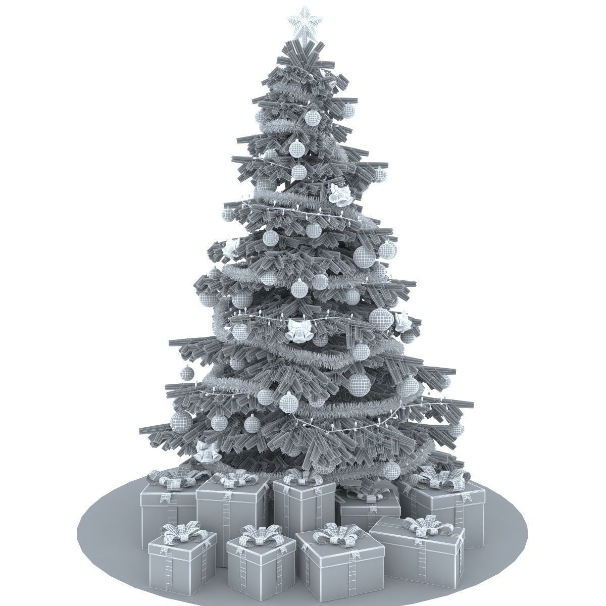 Christmas tree 3D model_9