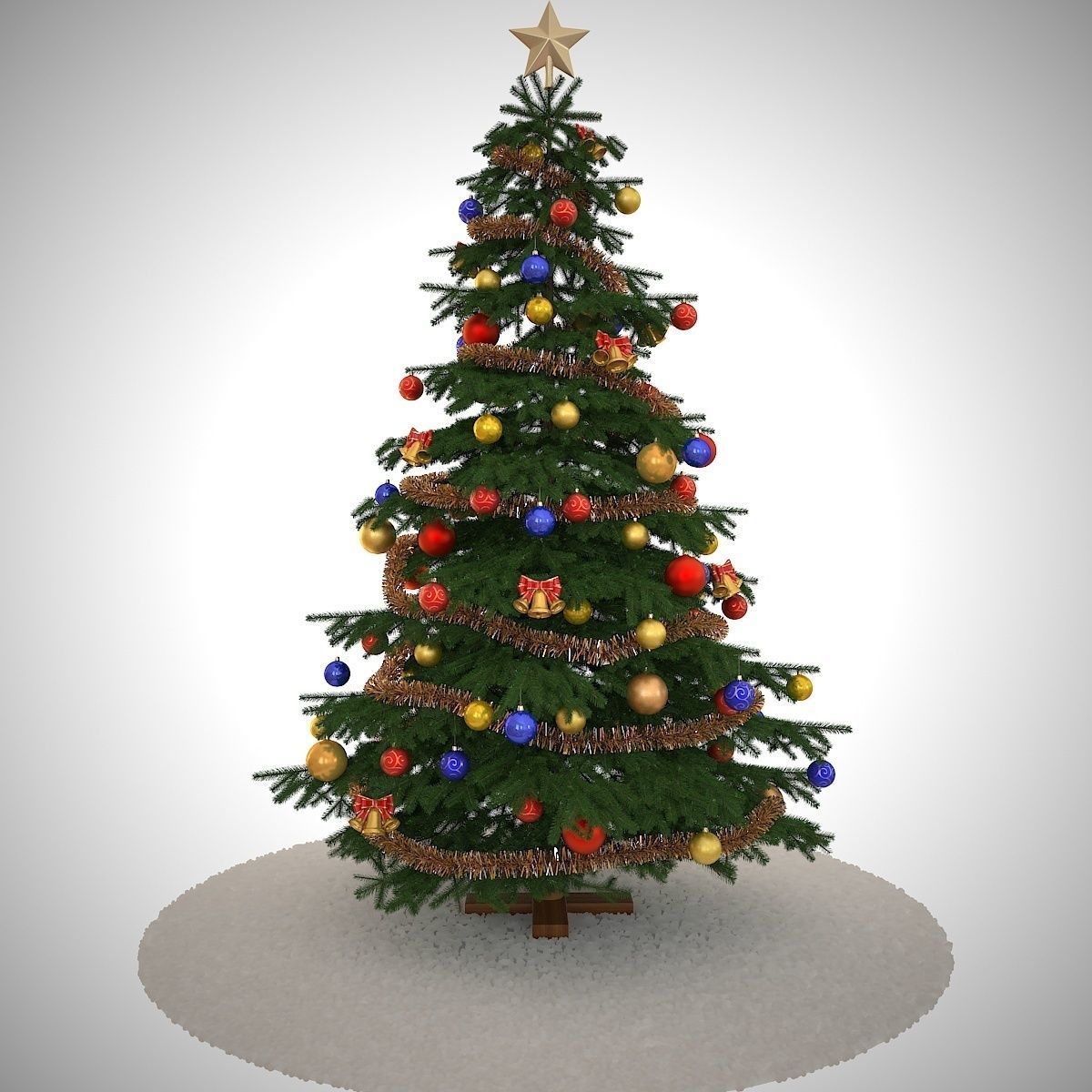 Christmas tree 3D model_1