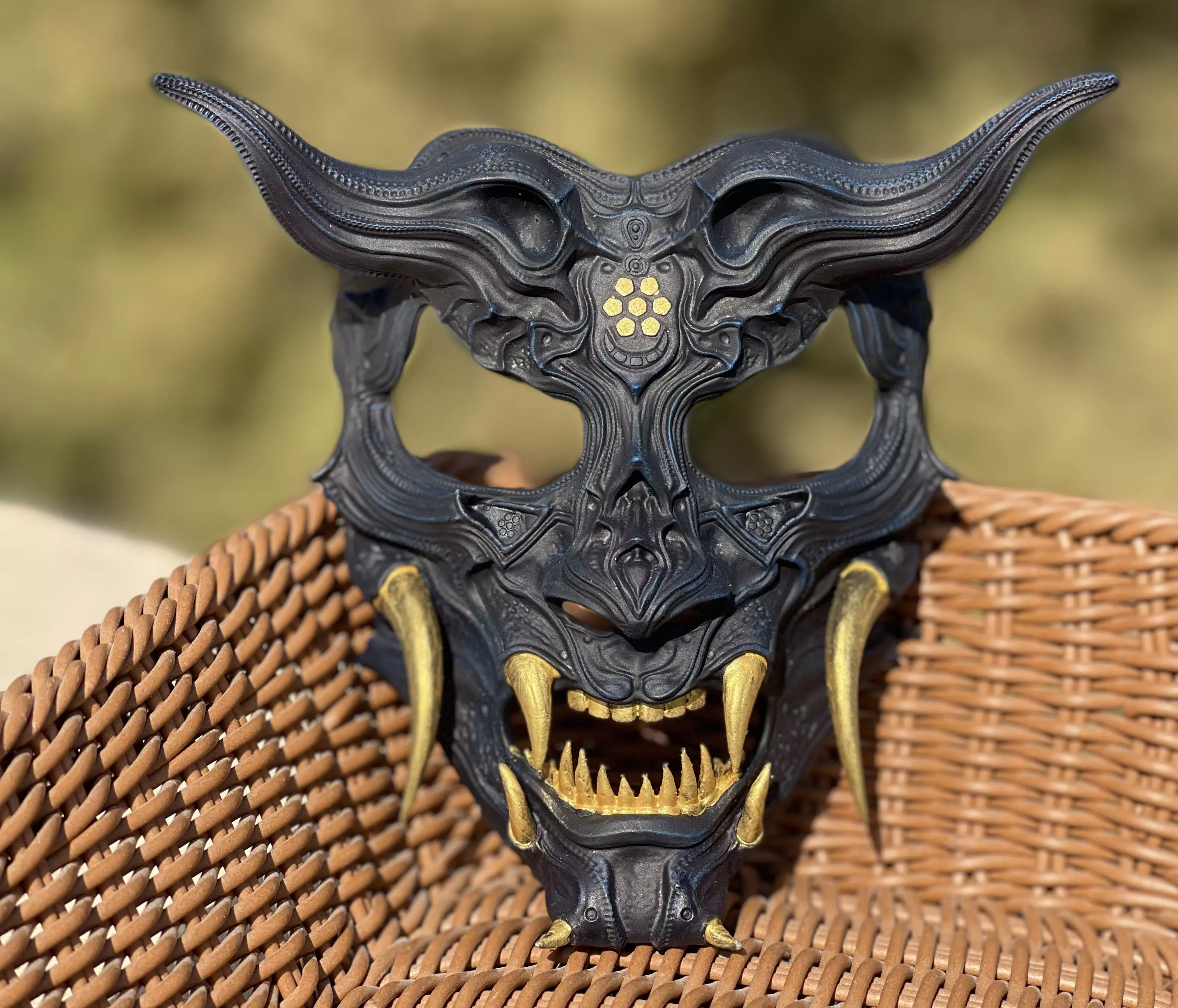 Demon Halloween Mask   3D Printable 3D print model_7