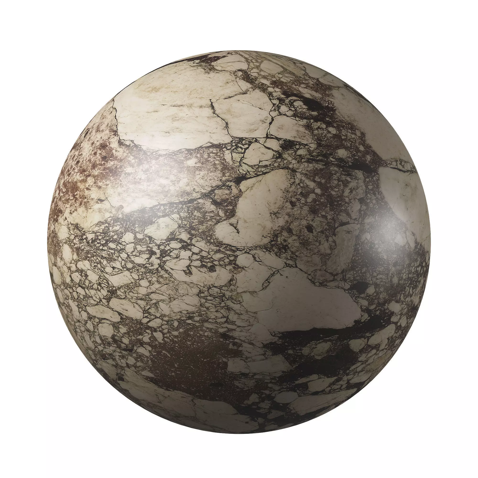 Breccia Terrazzo Marble Porcelain Tiles - Set 09 Texture_12