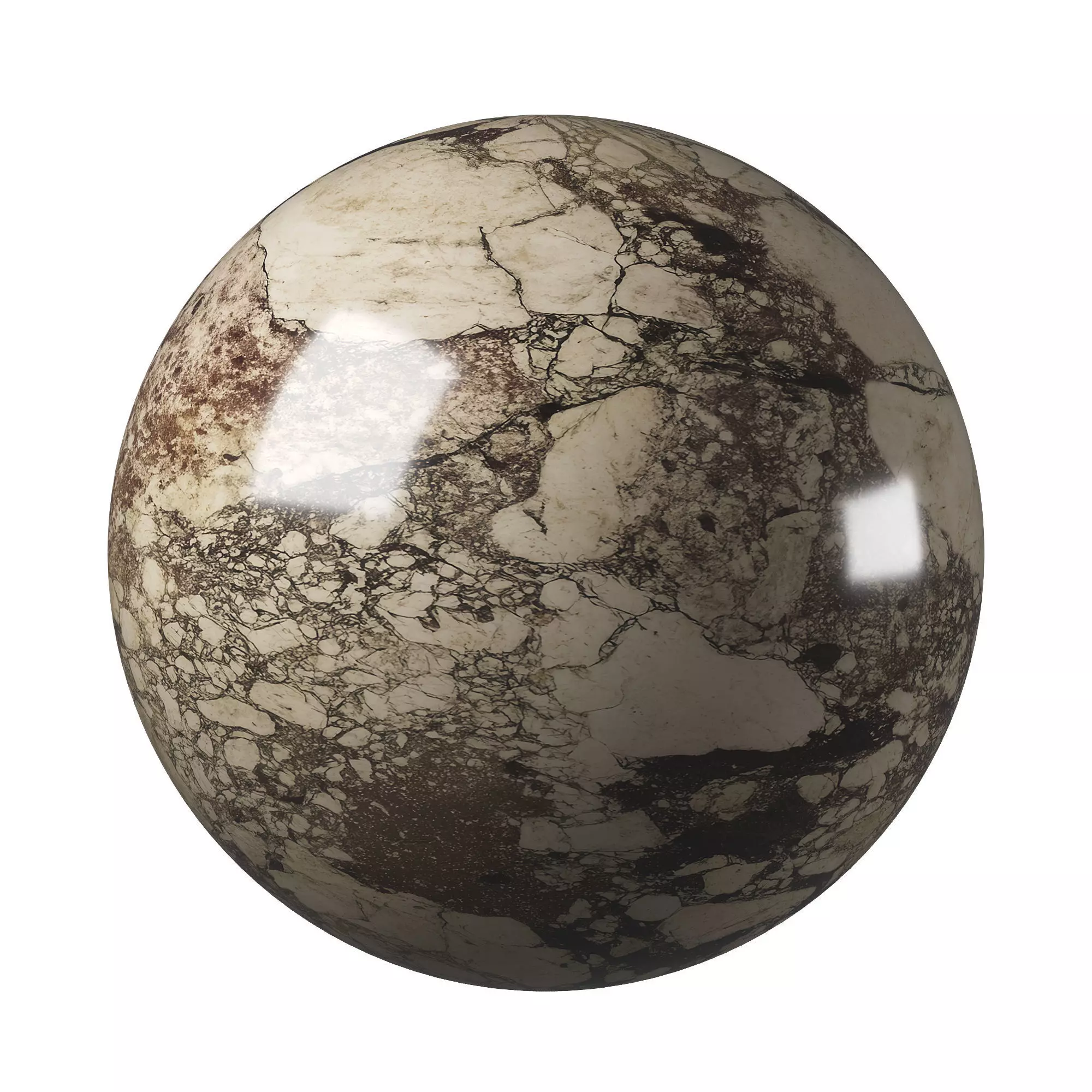 Breccia Terrazzo Marble Porcelain Tiles - Set 09 Texture_11