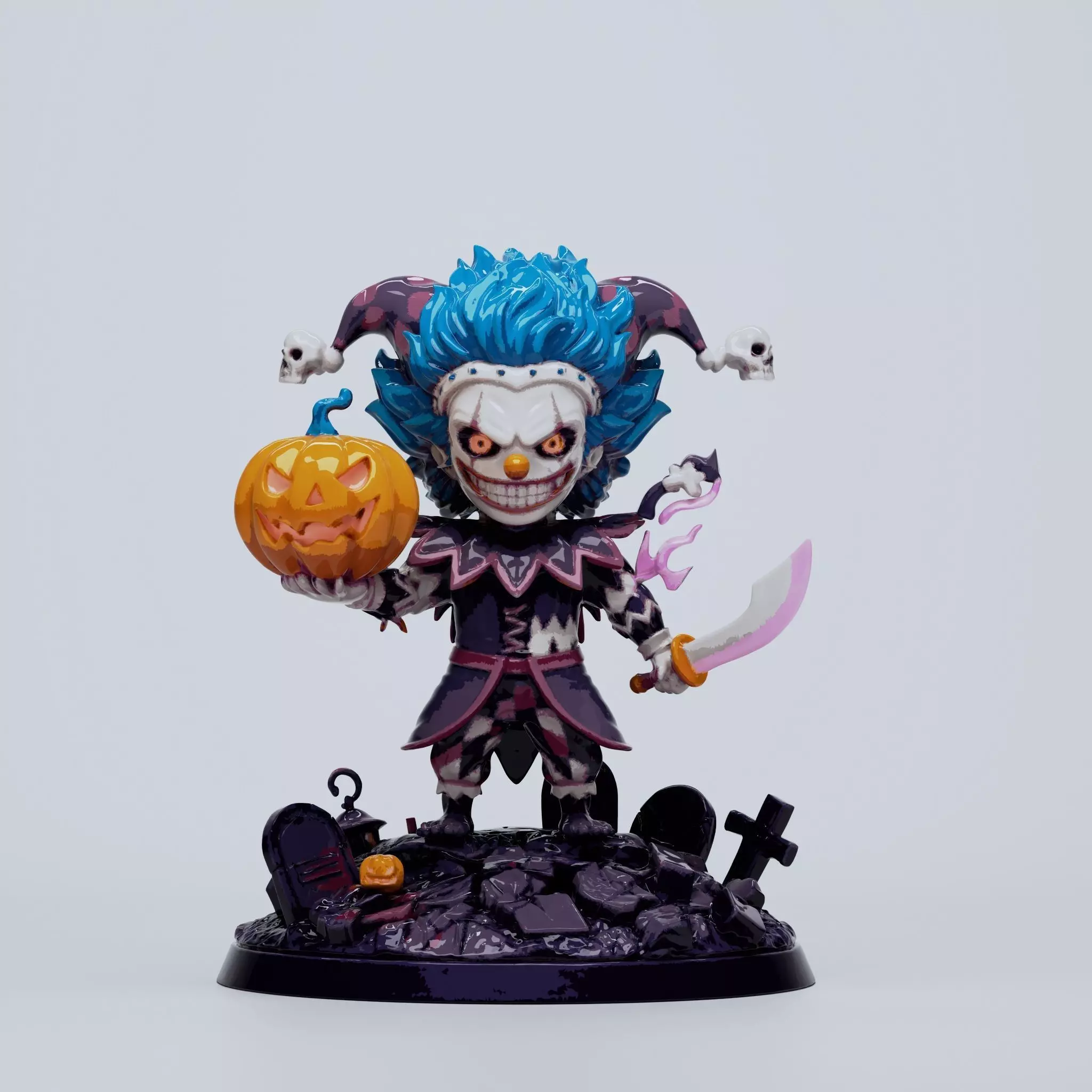 Chibi Buggy the Clown 3D print model_0